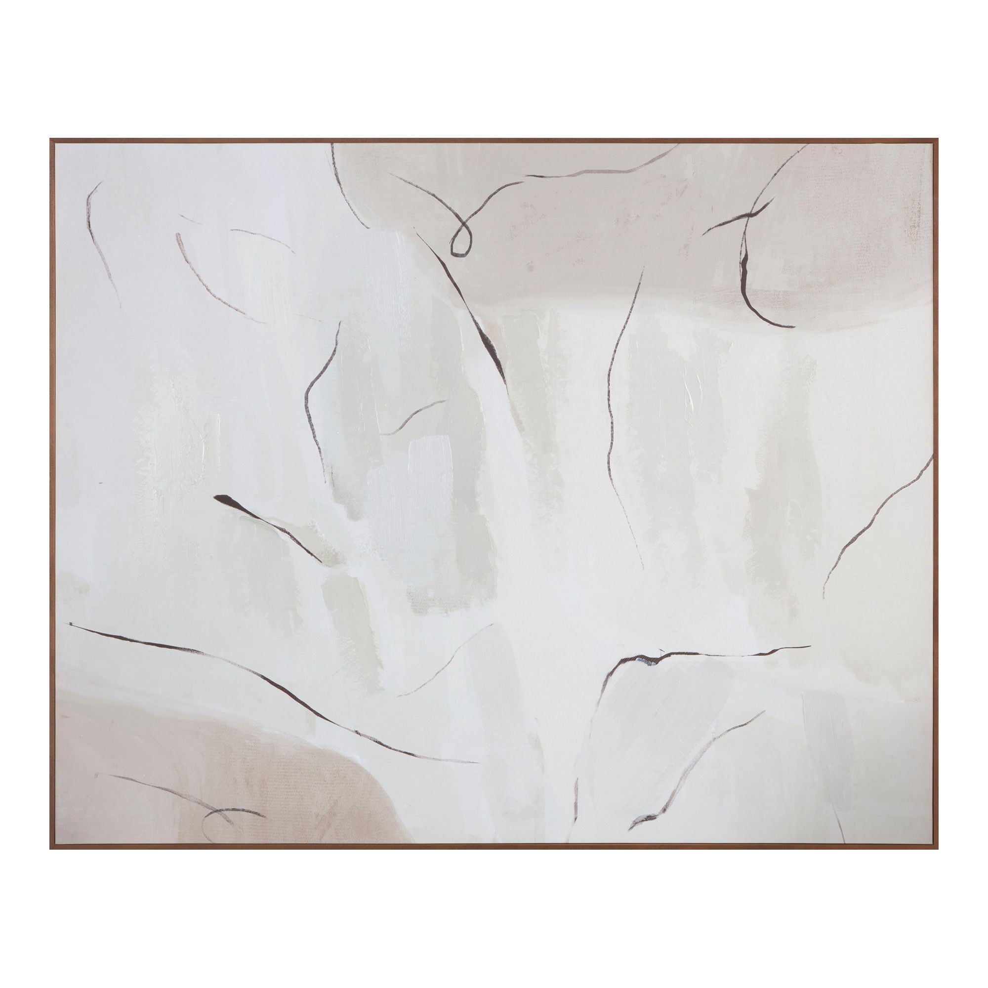 Impression - Framed Painting Terra Palette - White - Image 1