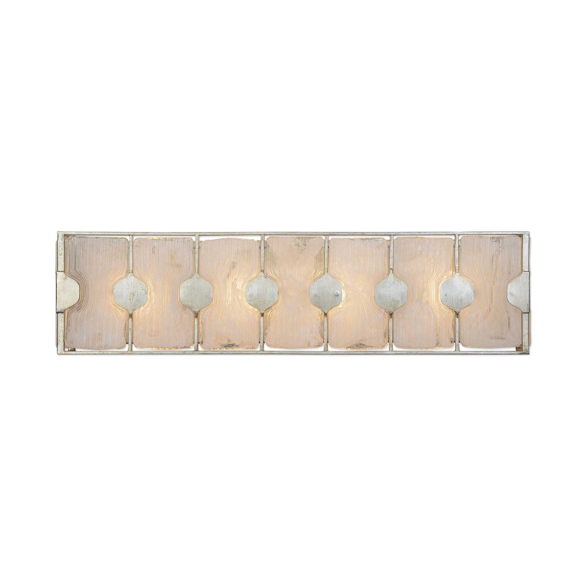 Rene - 4 Light Swirl Glass Vanity - Pearl Silver - Image 1