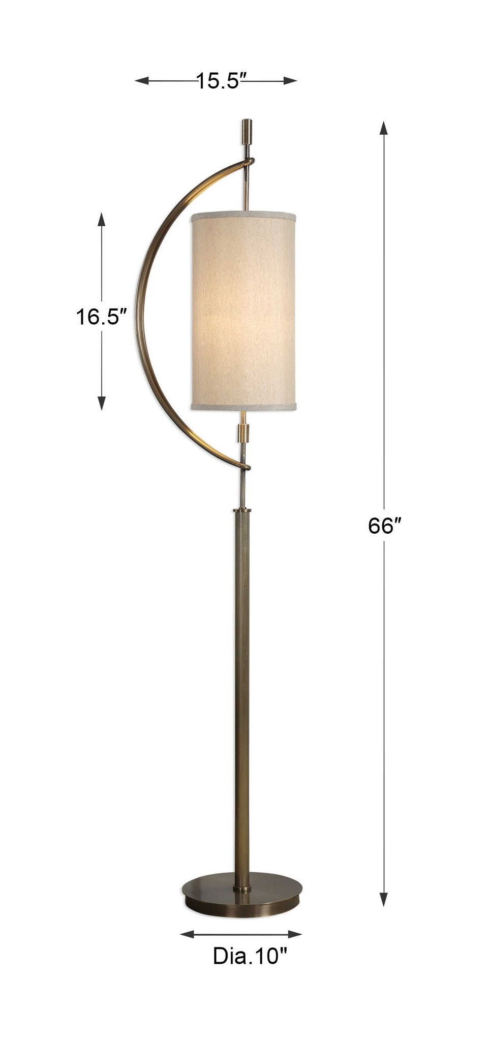 Balaour - Floor Lamp - Antique Brass - Image 3