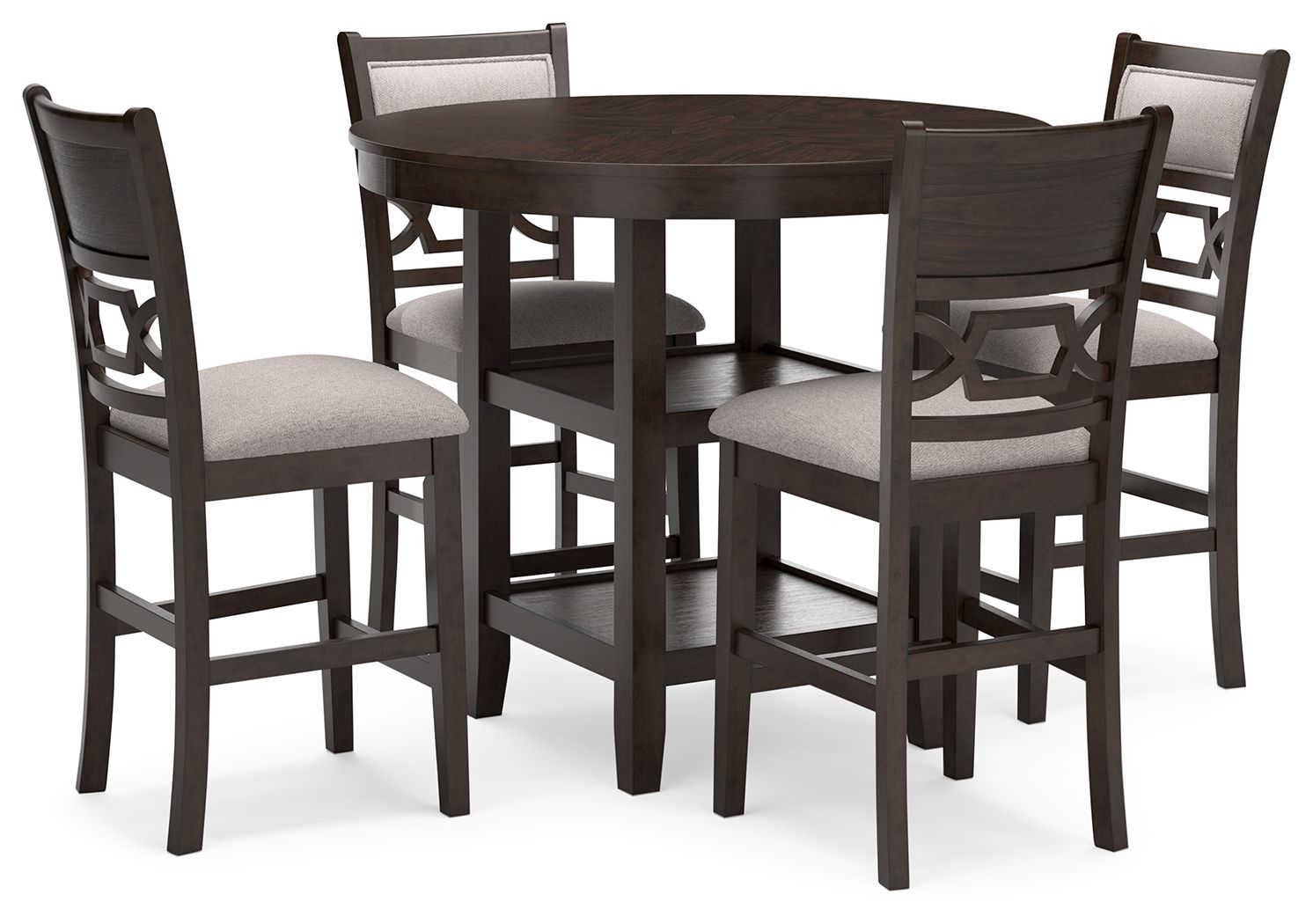 Langwest – Dining Room Counter Table Set (Set of 5) – Brown