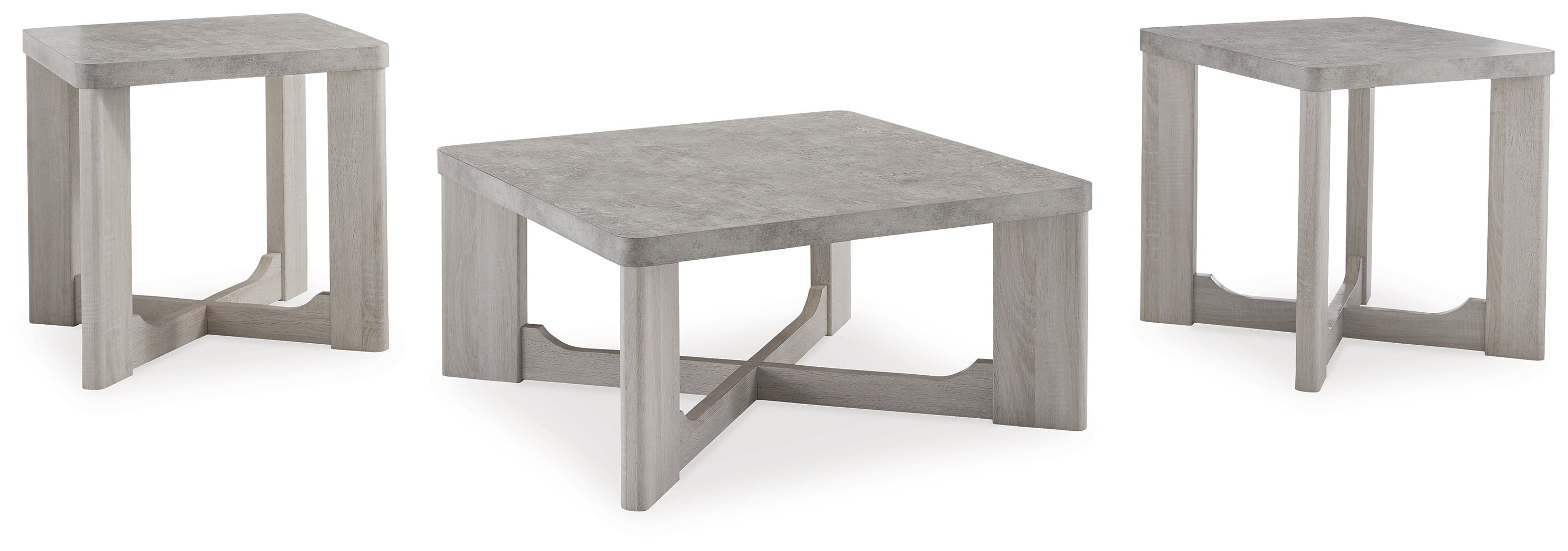Garnilly – Occasional Table Set (Set of 3) – Whitewash