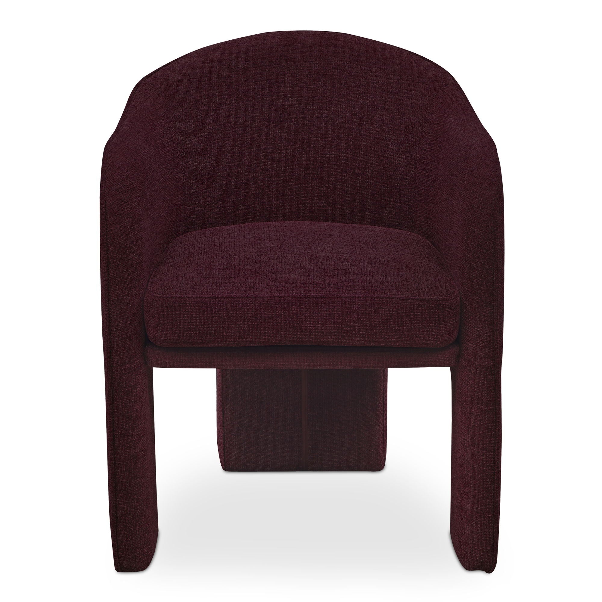 Clara - Performance Fabric Dining Chair - Plum - Image 1