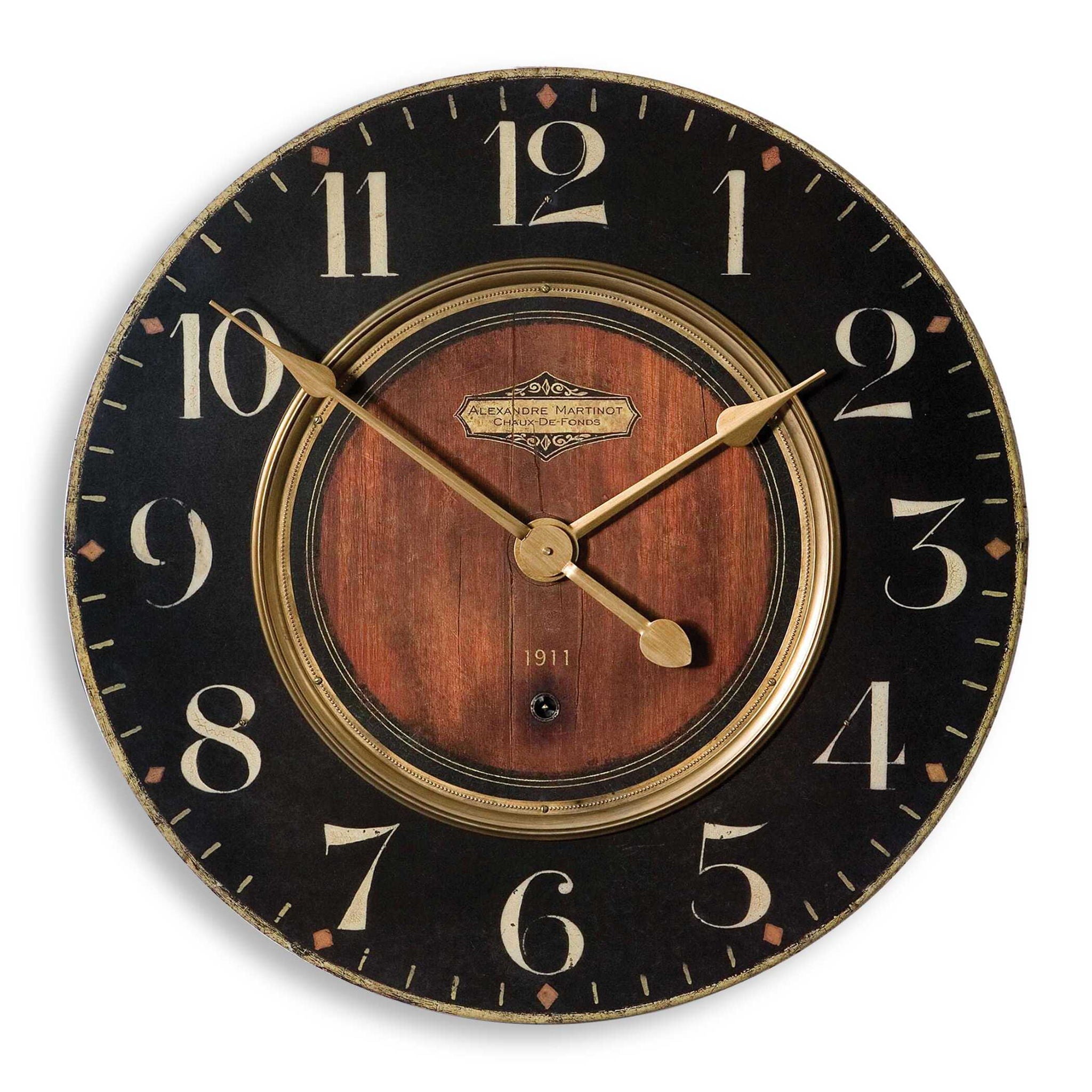 Alexandre Martinot – 23″ Clock – Black
