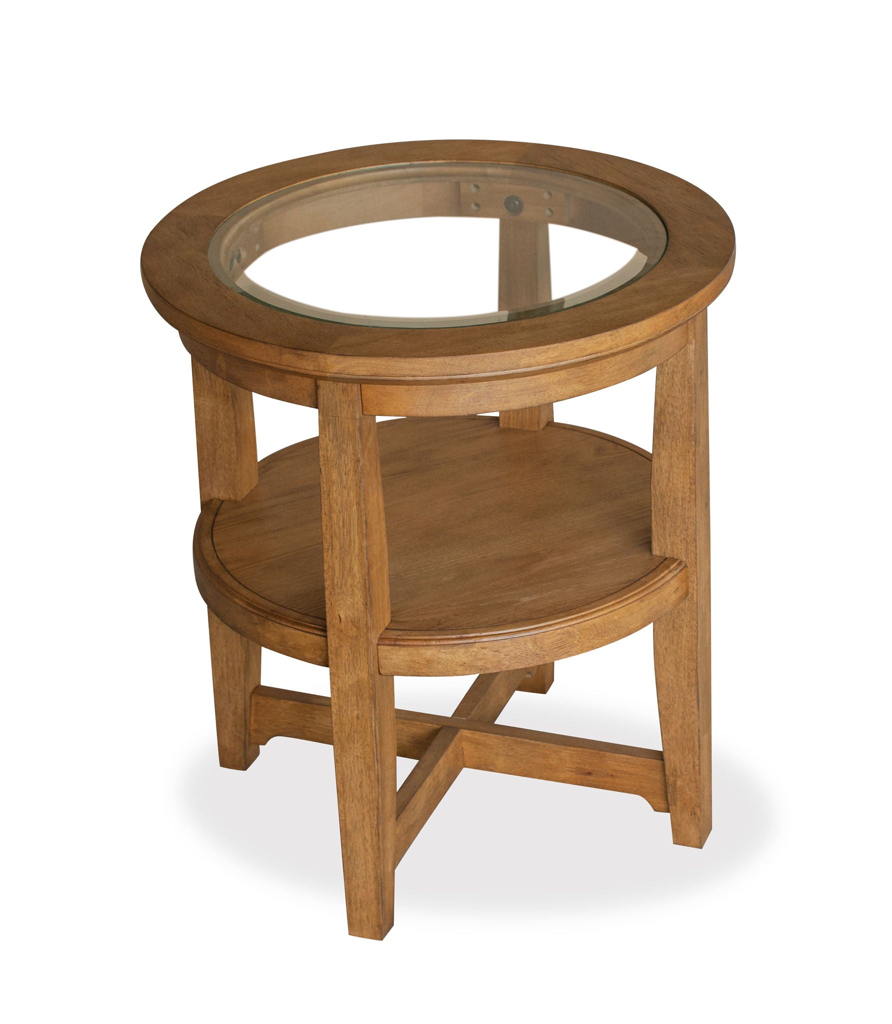 Durant - Shelf End Table - Honey Brown - Image 2