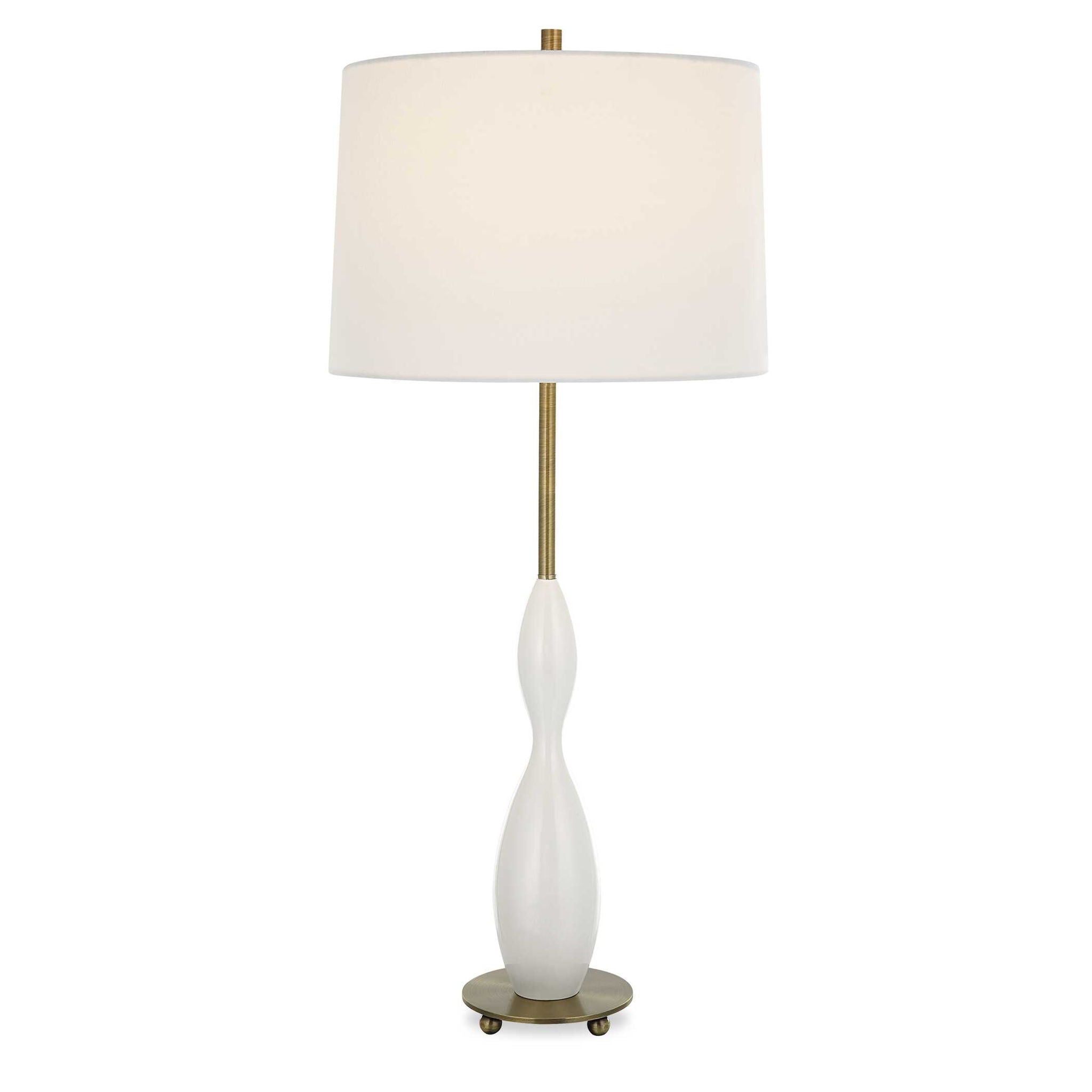 Annora – Glossy Table Lamp – White