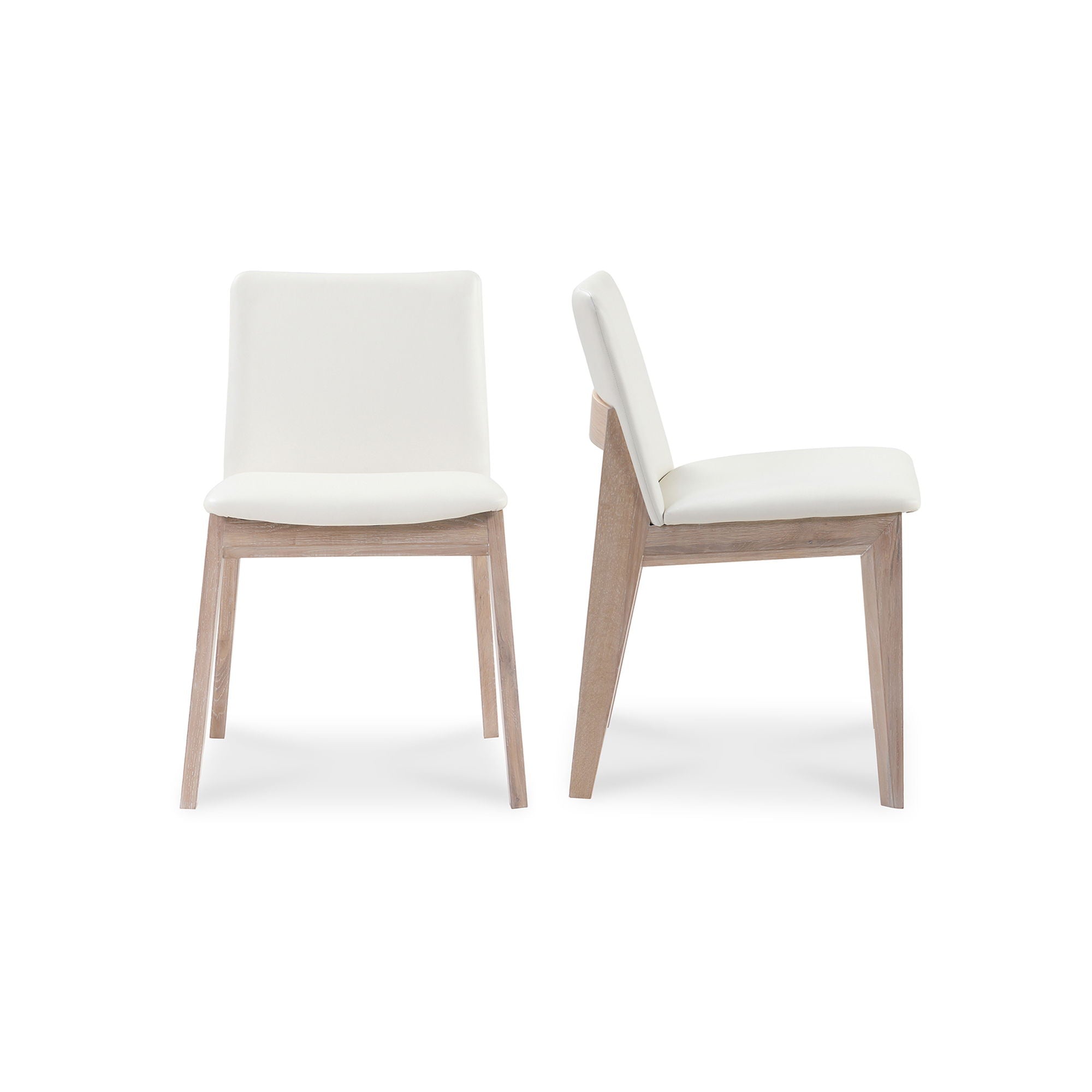 Deco - Oak Dining Chair (Set of 2) - Cream White - Image 1