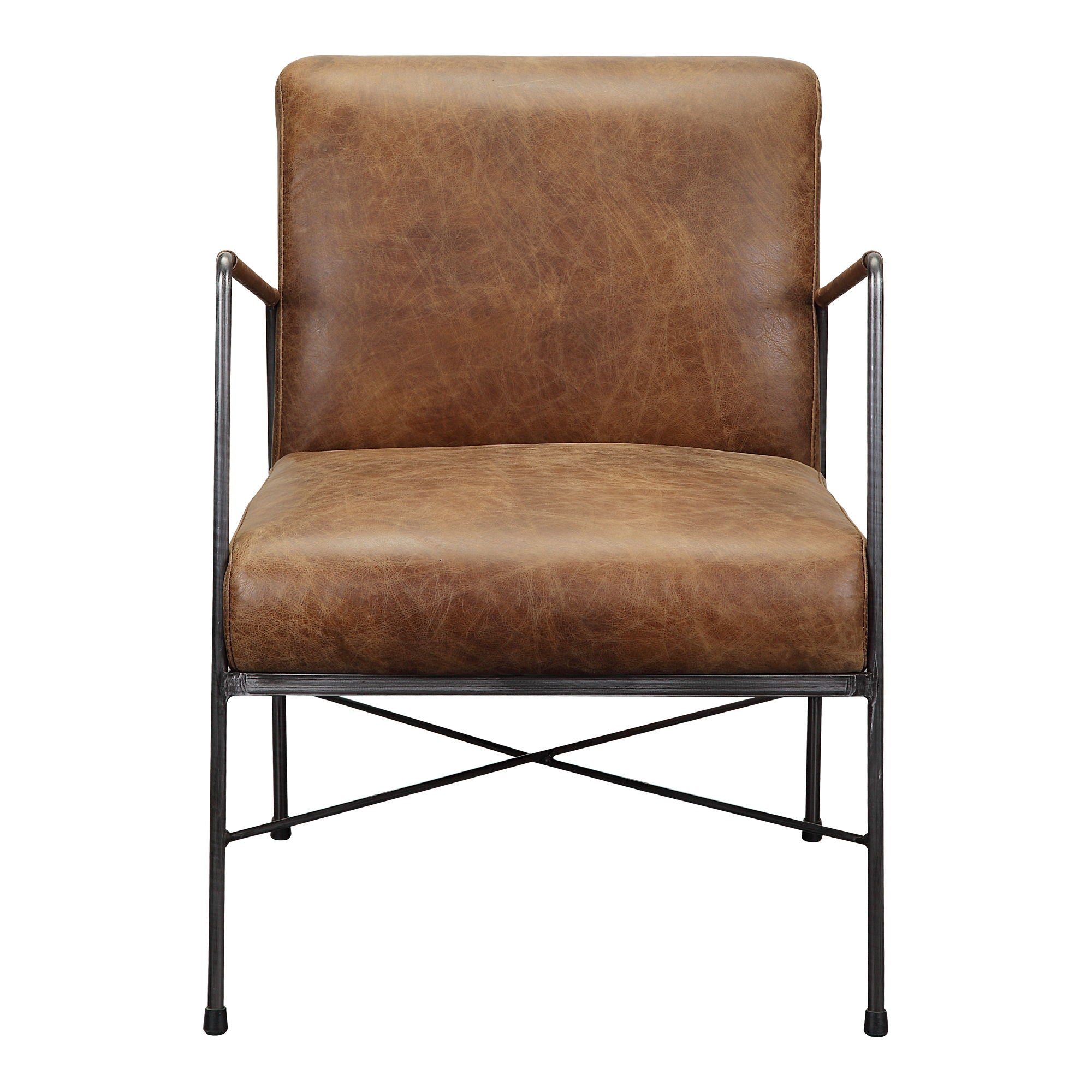 Dagwood - Leather Armchair - Light Brown - Image 1