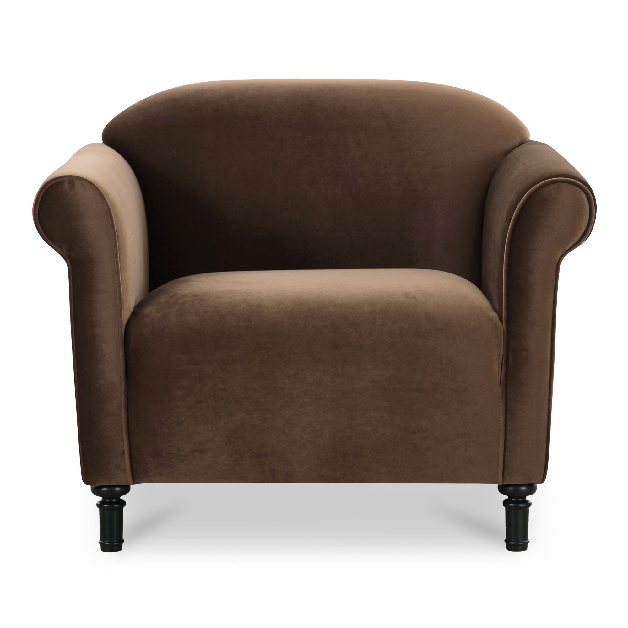 Harmony – Fabric Accent Chair – Dark Brown