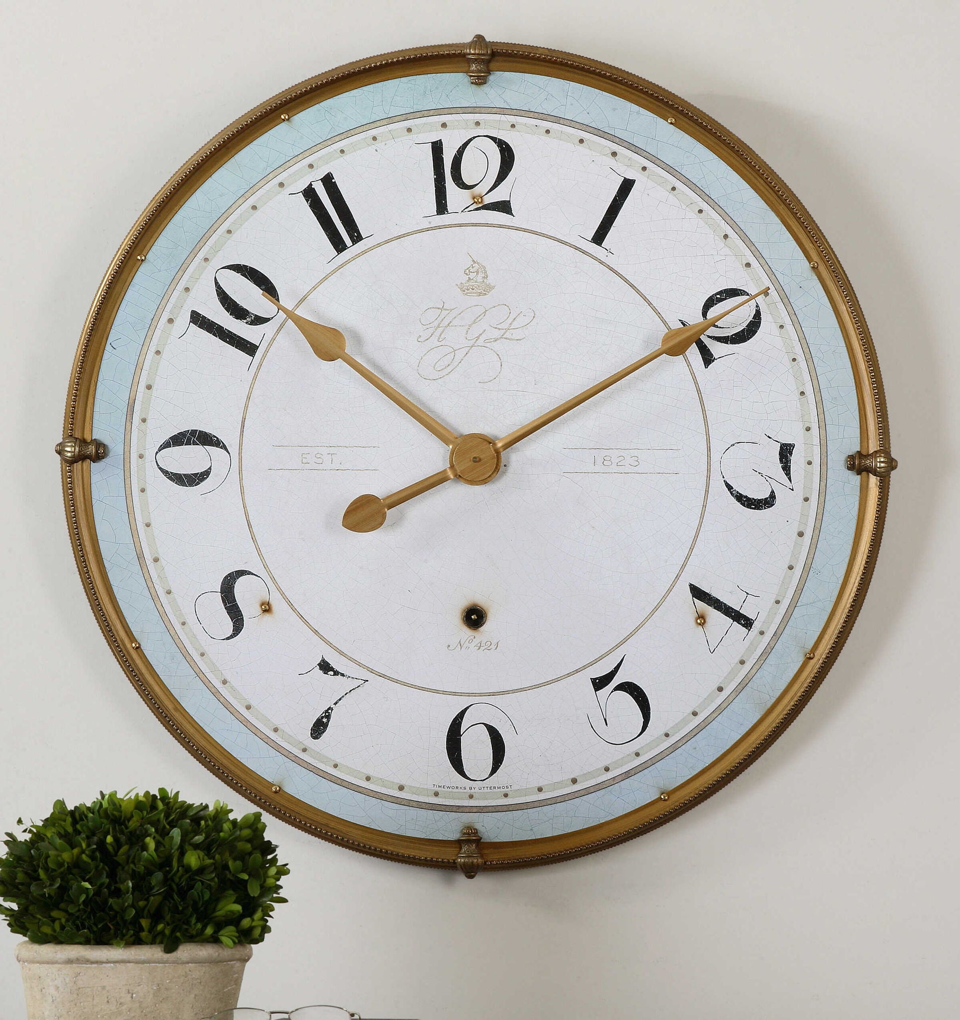 Torriana - Wall Clock - Gold - Image 2