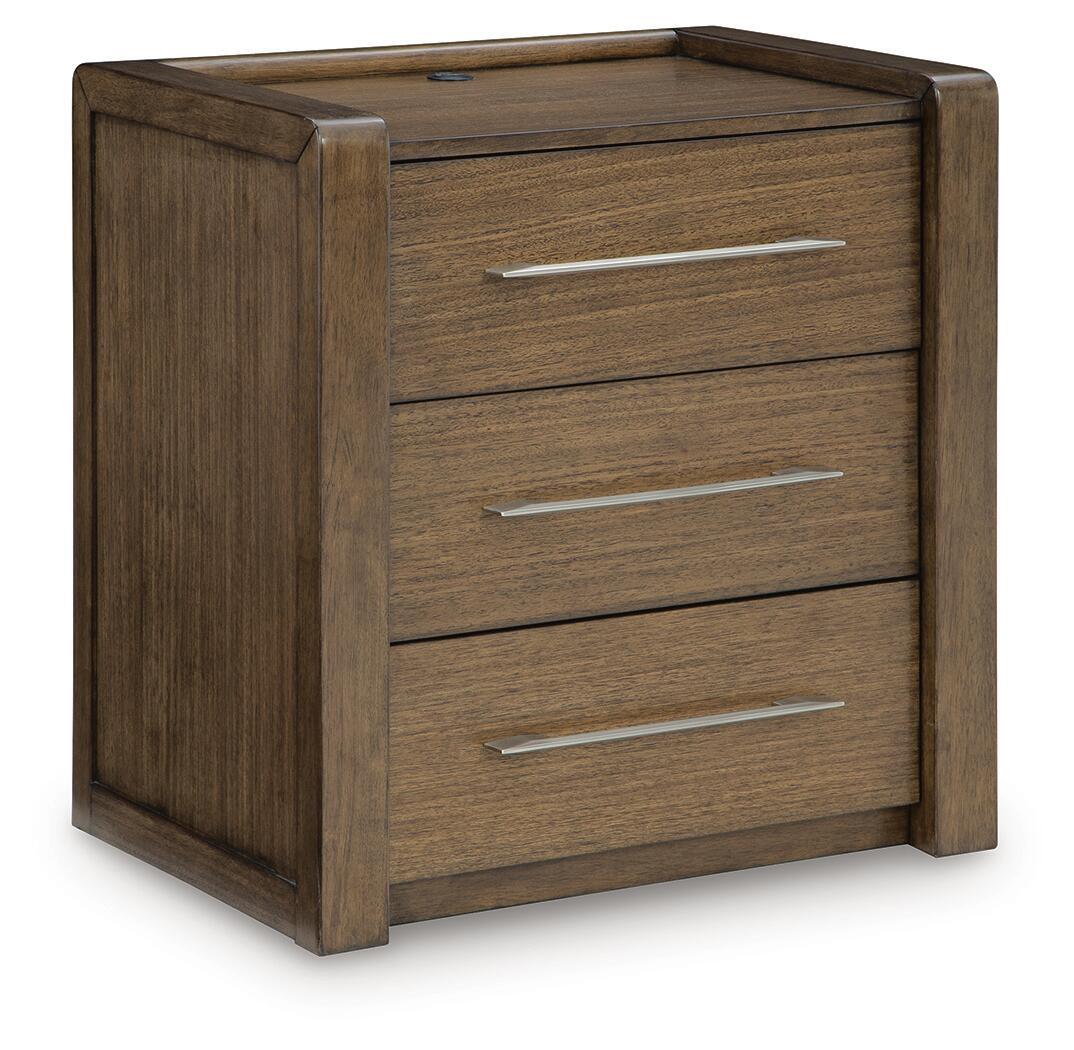 Marxmore – Three Drawer Night Stand – Brown