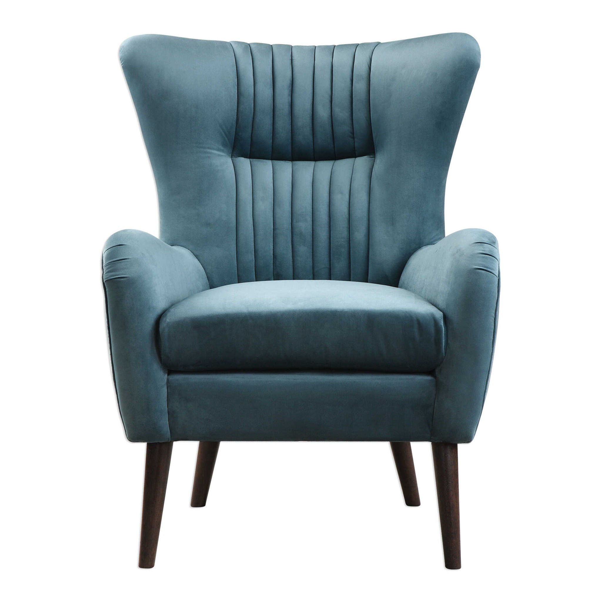 Dax – Mid-Century Accent Chair – Blue