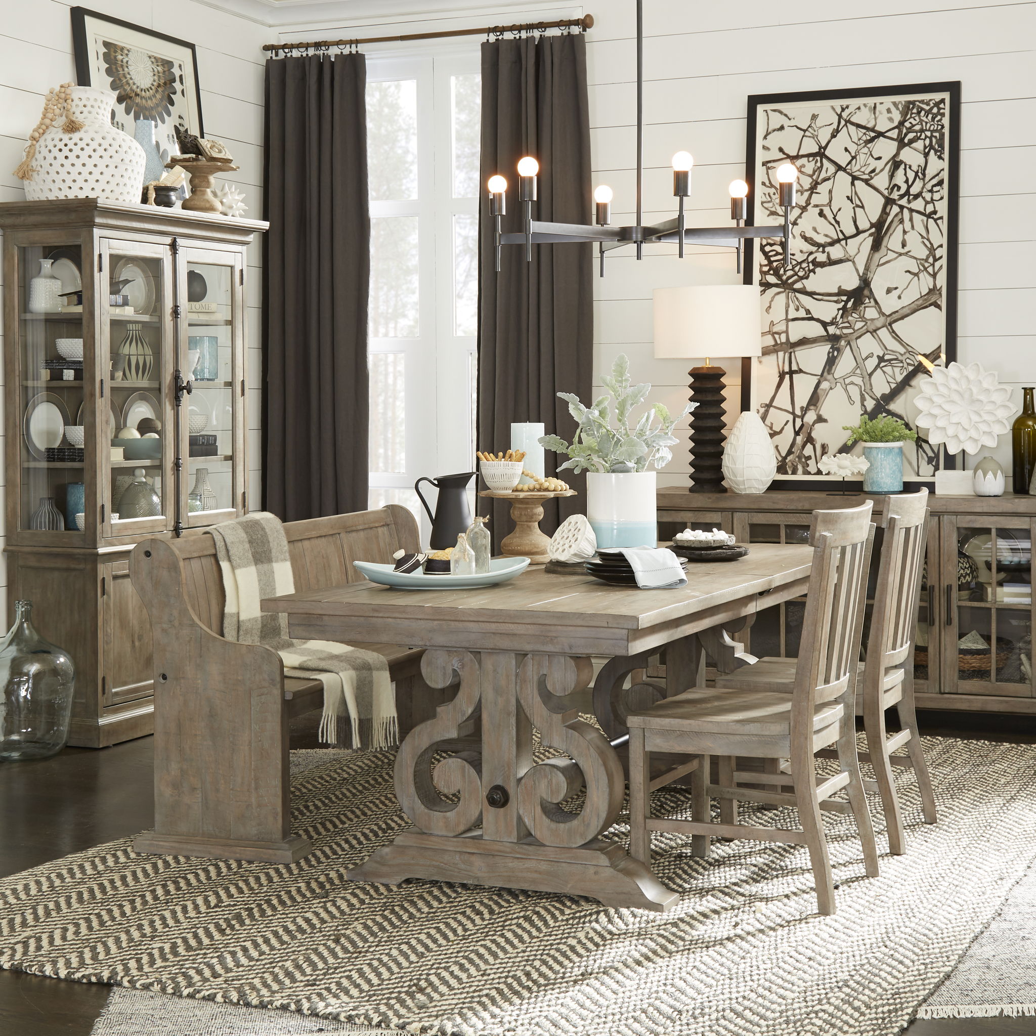 Tinley Park - Bench With Back - Dove Tail Gray - Image 3