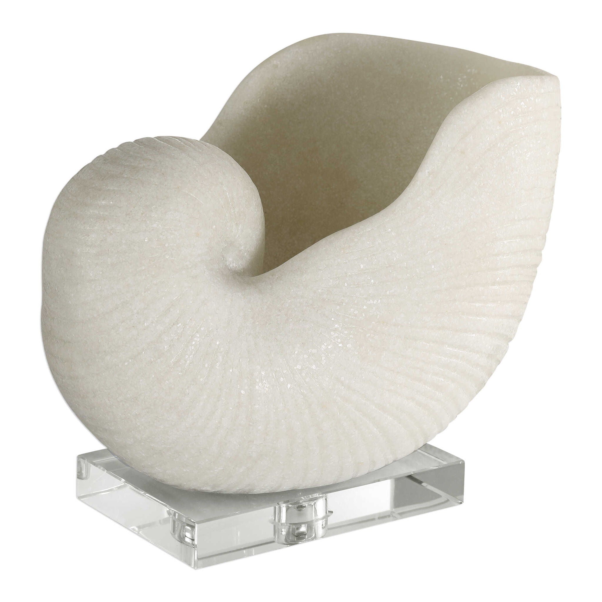 Nautilus Shell - Sculpture - White - Image 1