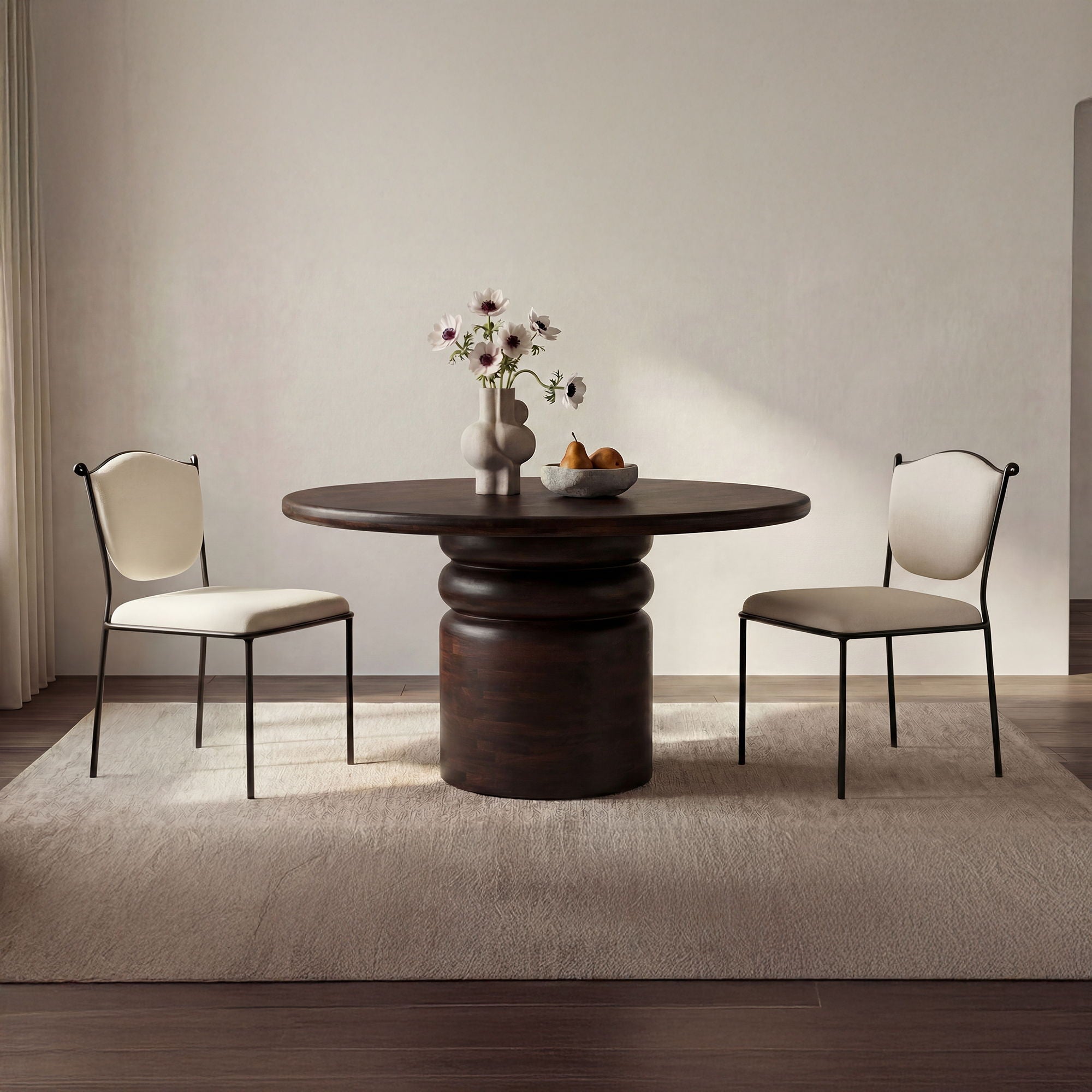 Ferris – Dining Chair – Cream / White