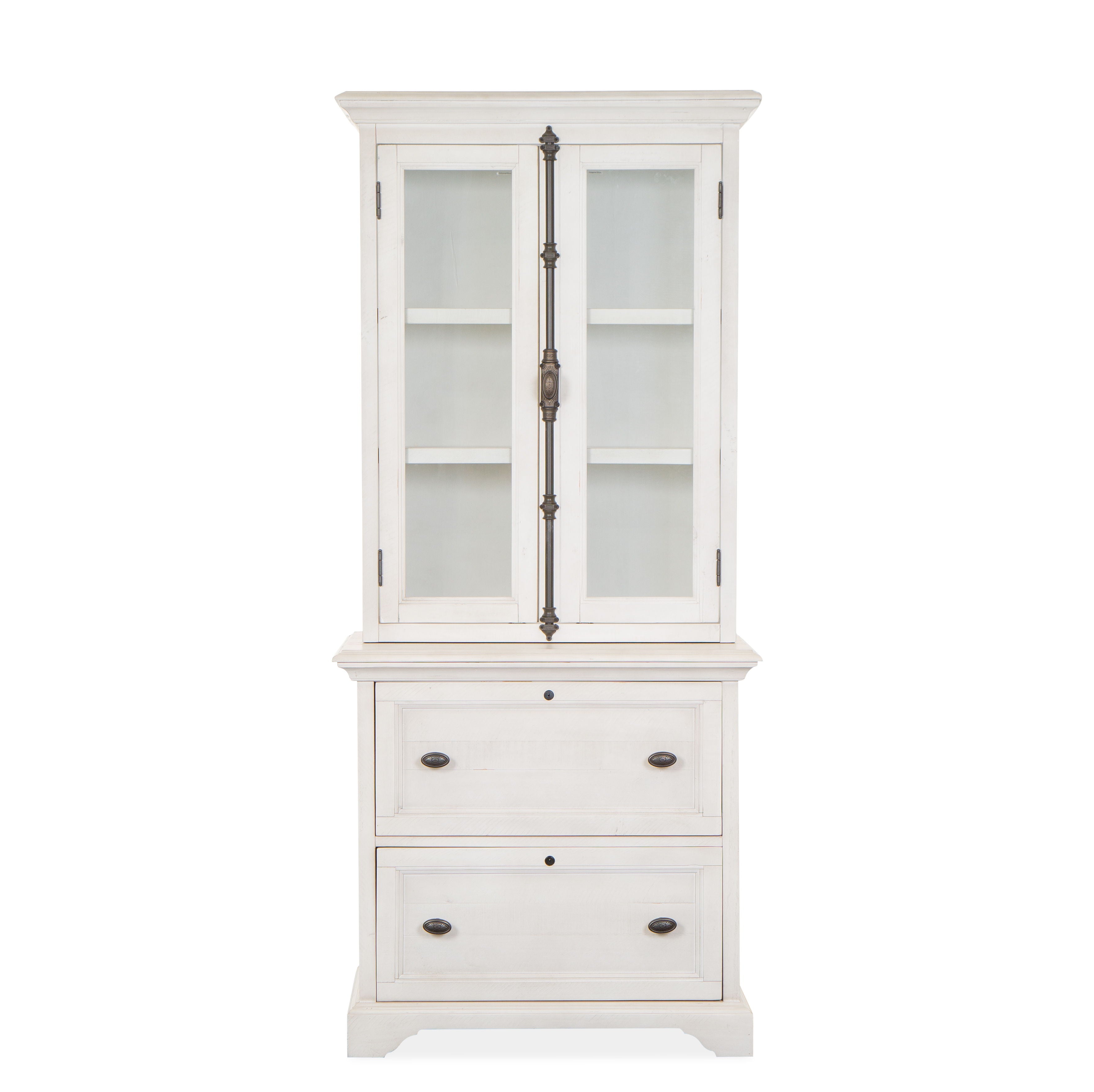 Bronwyn – Lateral File With Hutch – Alabaster