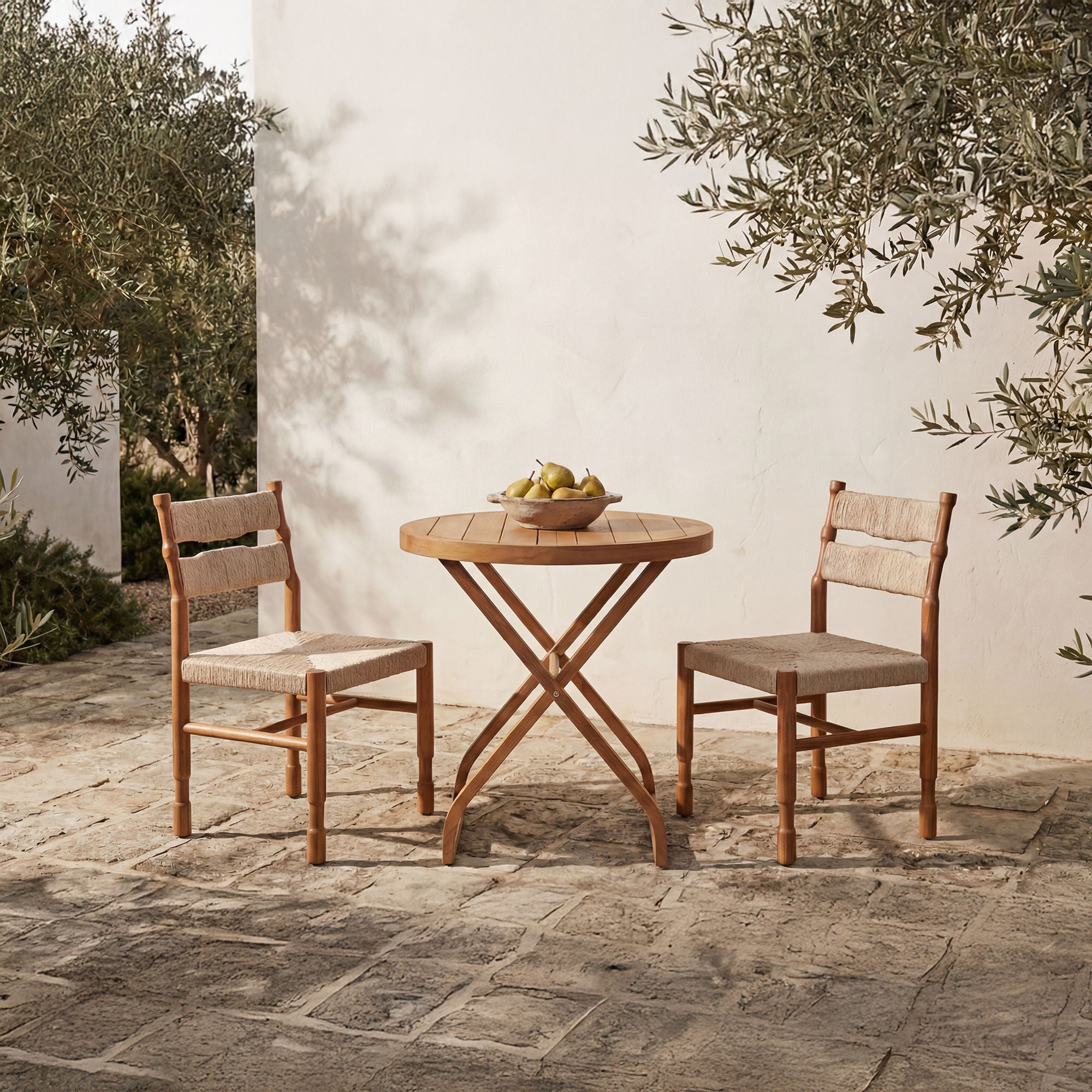 Perry - Outdoor Bistro Table - Natural - Image 1