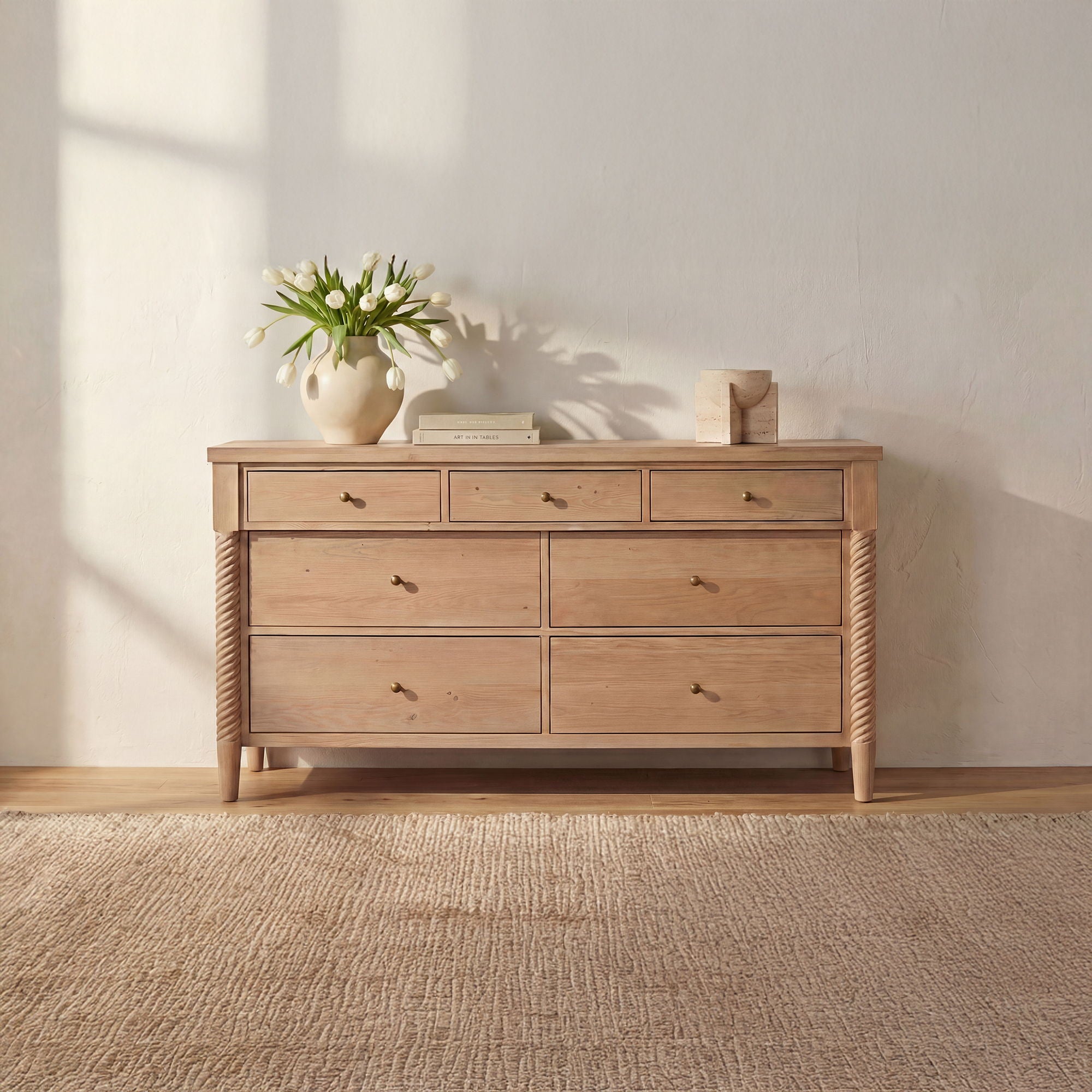 Joni - 7 Drawer Dresser - Natural - Image 1