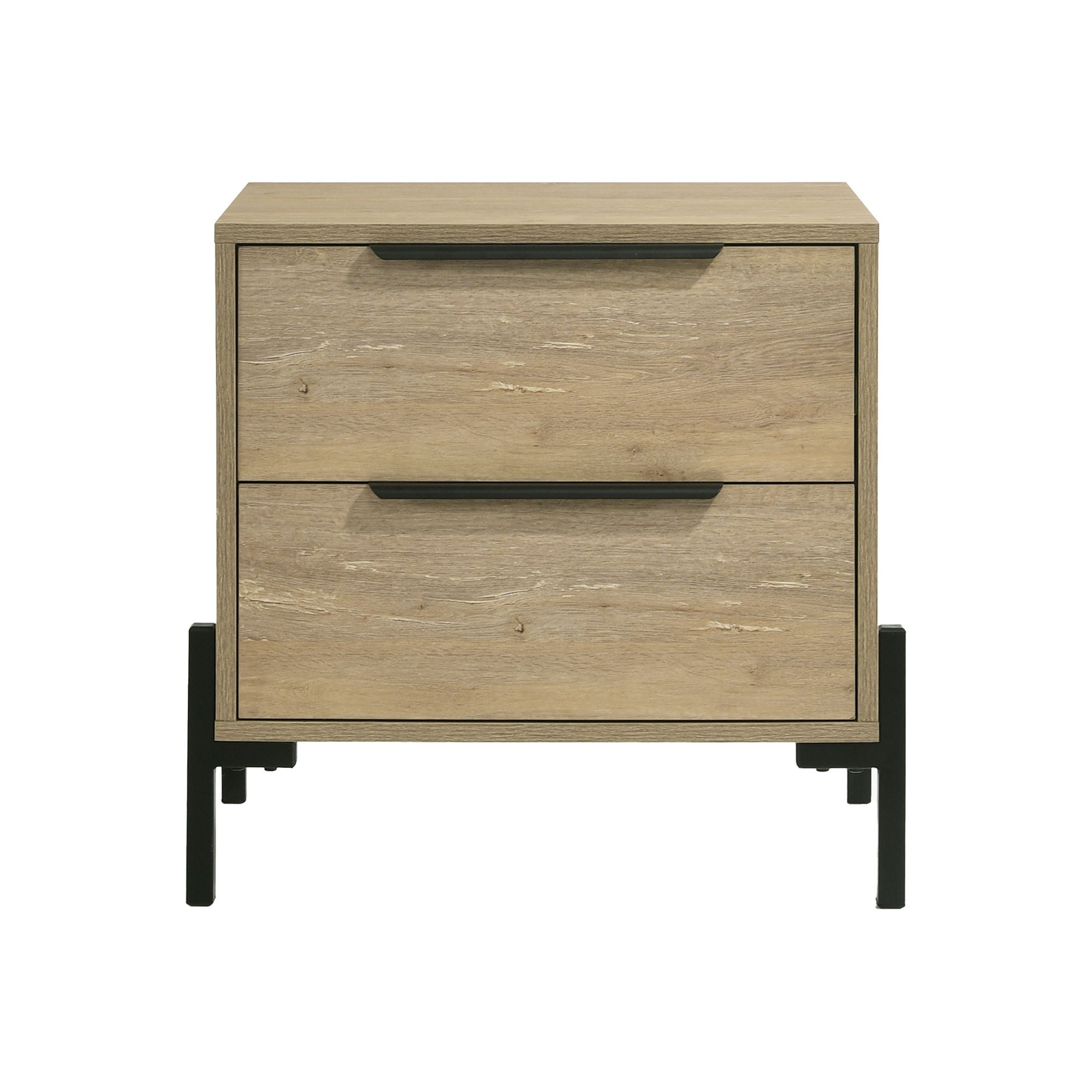 Newhall - Nightstand - Vintage Oak Melamine - Image 2