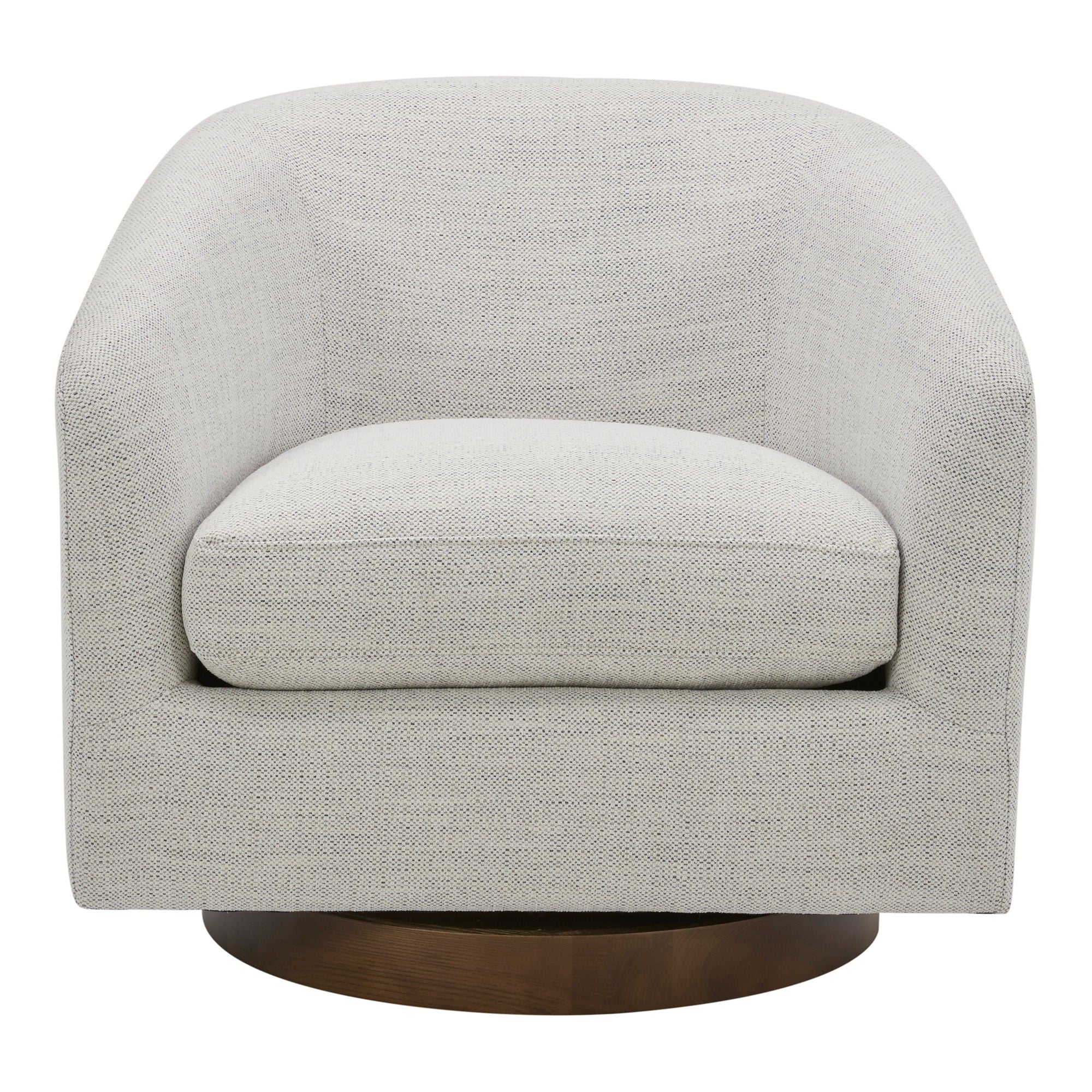 Oscy – Living Room Swivel Chair – Splashed White