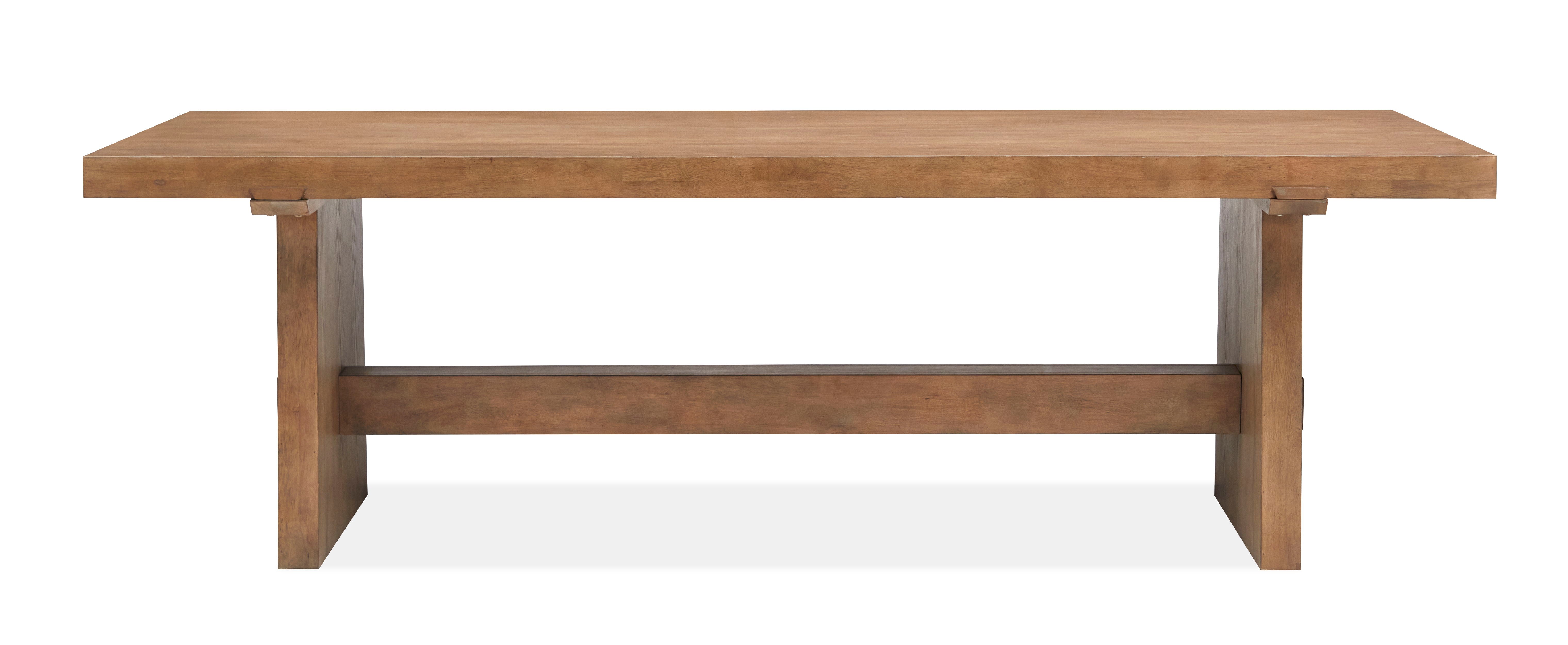 Lindon - Trestle Dining Table - Light Brown - Image 1