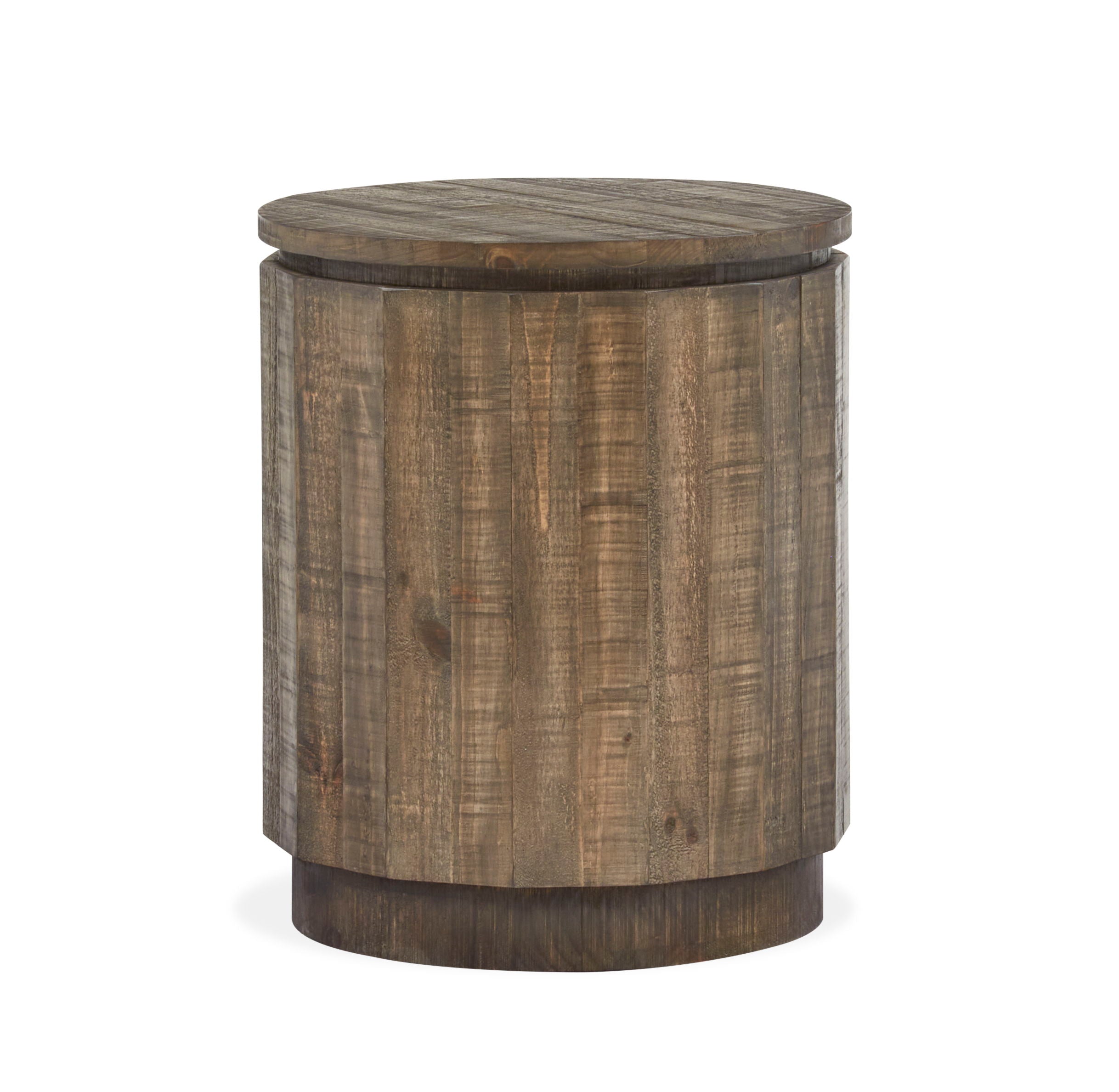 Baisden - Round Accent End Table - Tobacco - Image 3