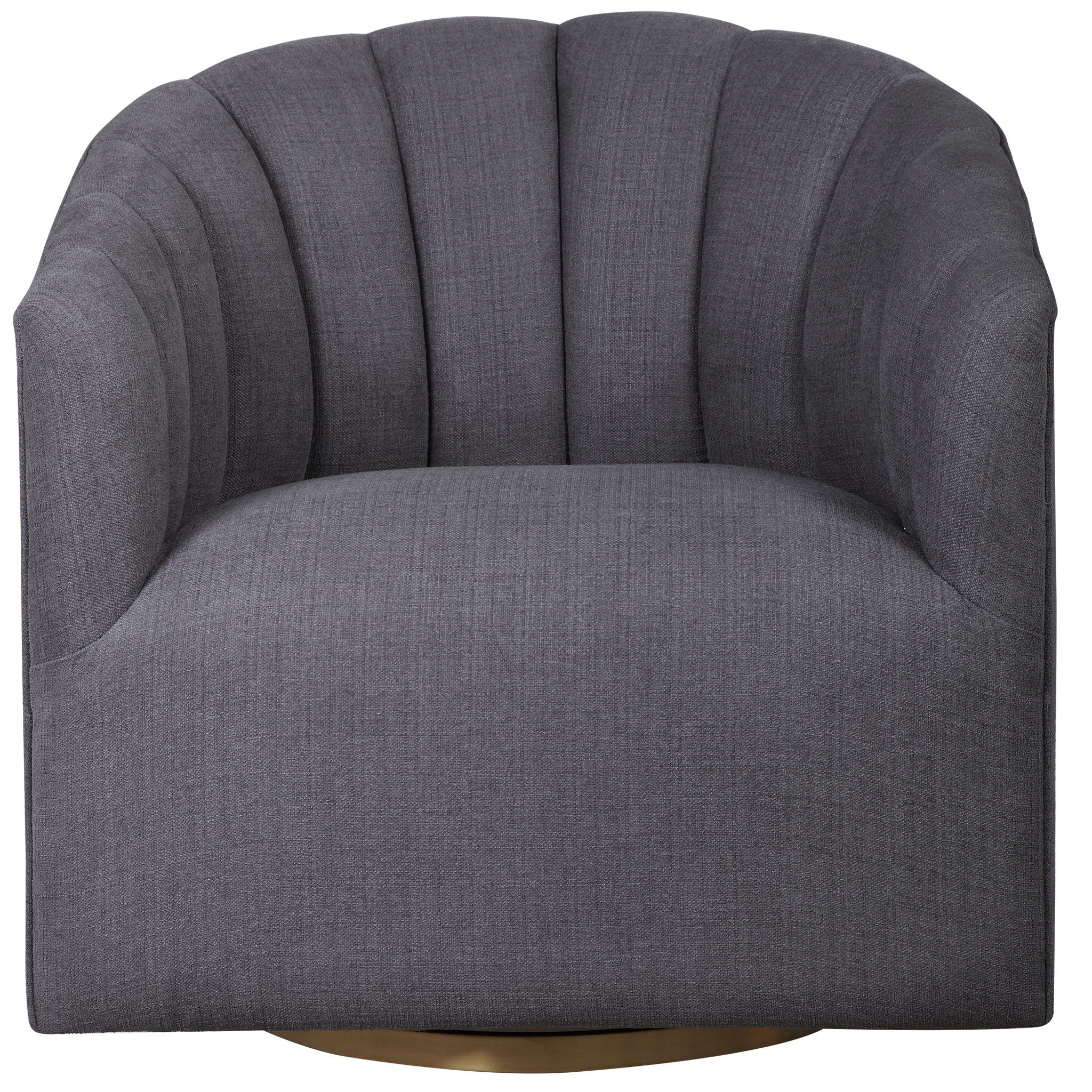 Cuthbert – Modern Swivel Chair – Dark Gray