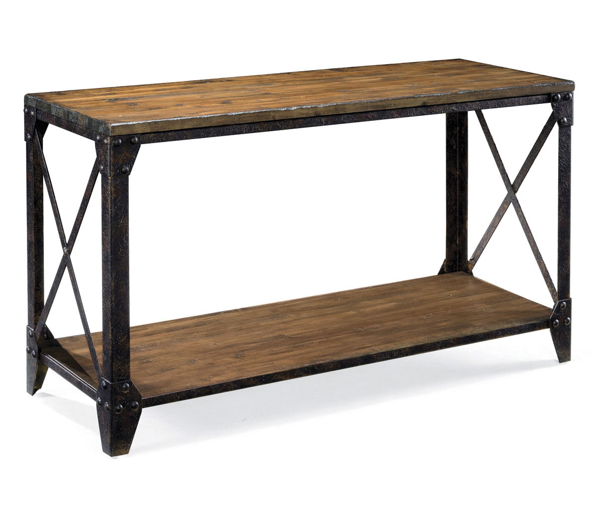 Pinebrook - Rectangular Sofa Table - Distressed Natural Pine - Image 1