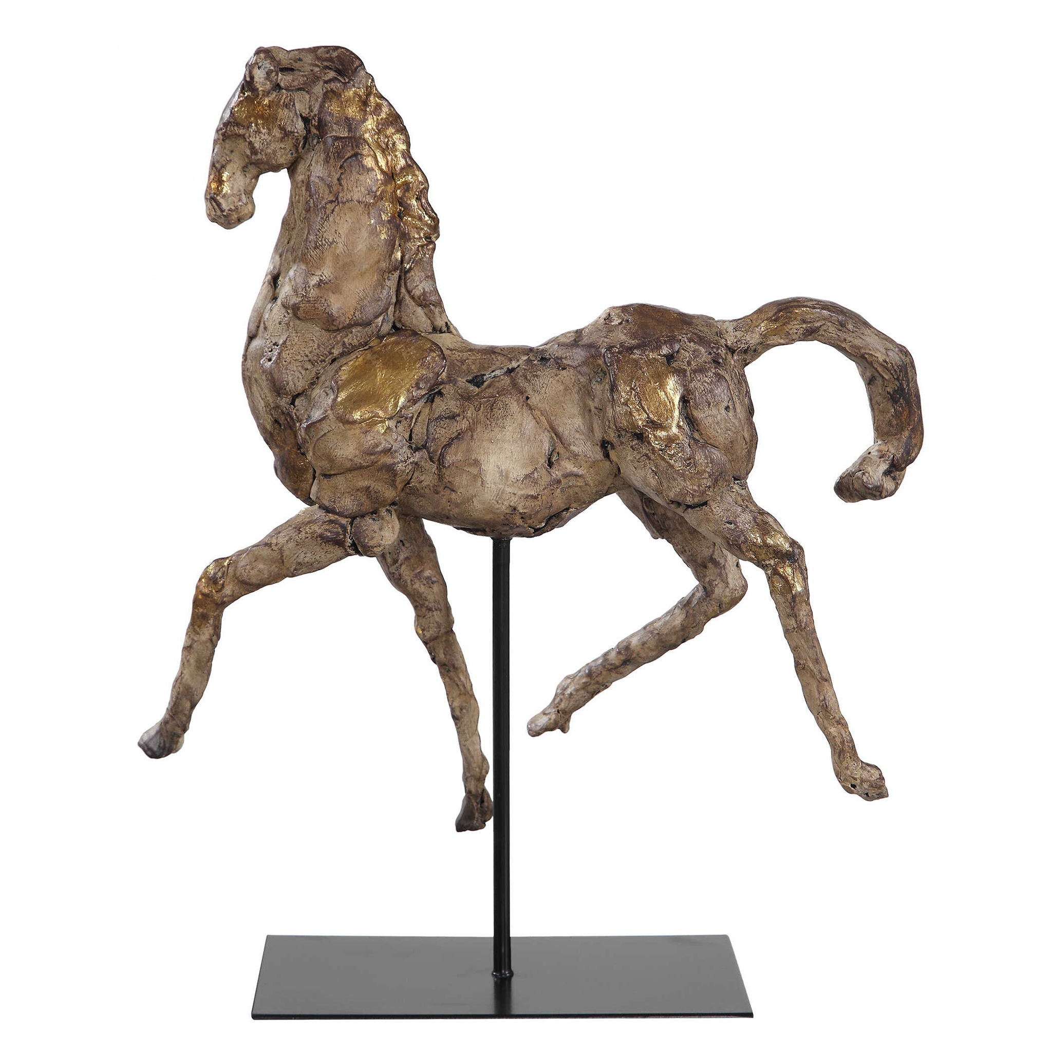 Caballo - Dorado Horse Sculpture - Gold - Image 1