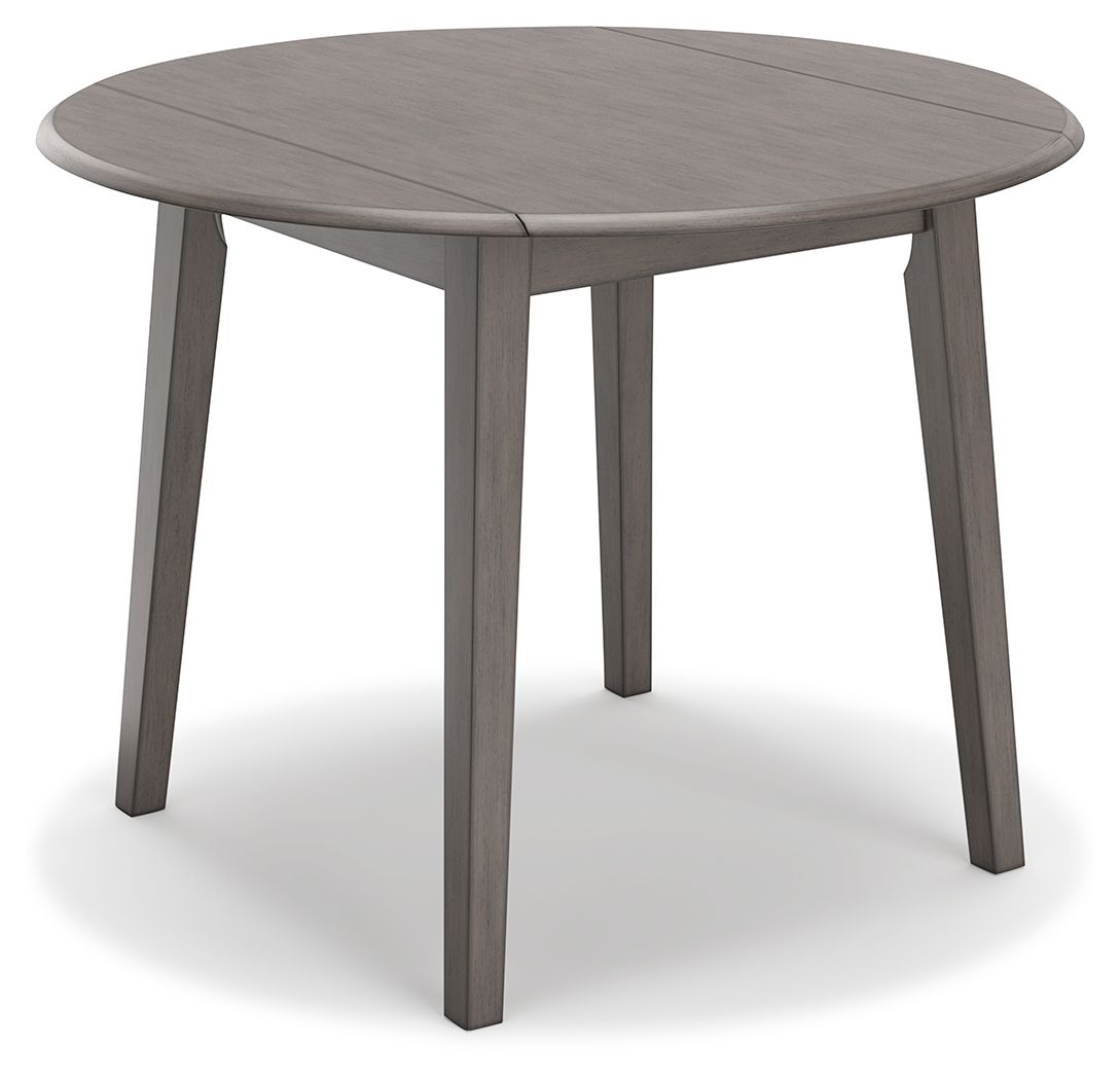 Shullden - Round Drm Drop Leaf Table - Gray - Image 1