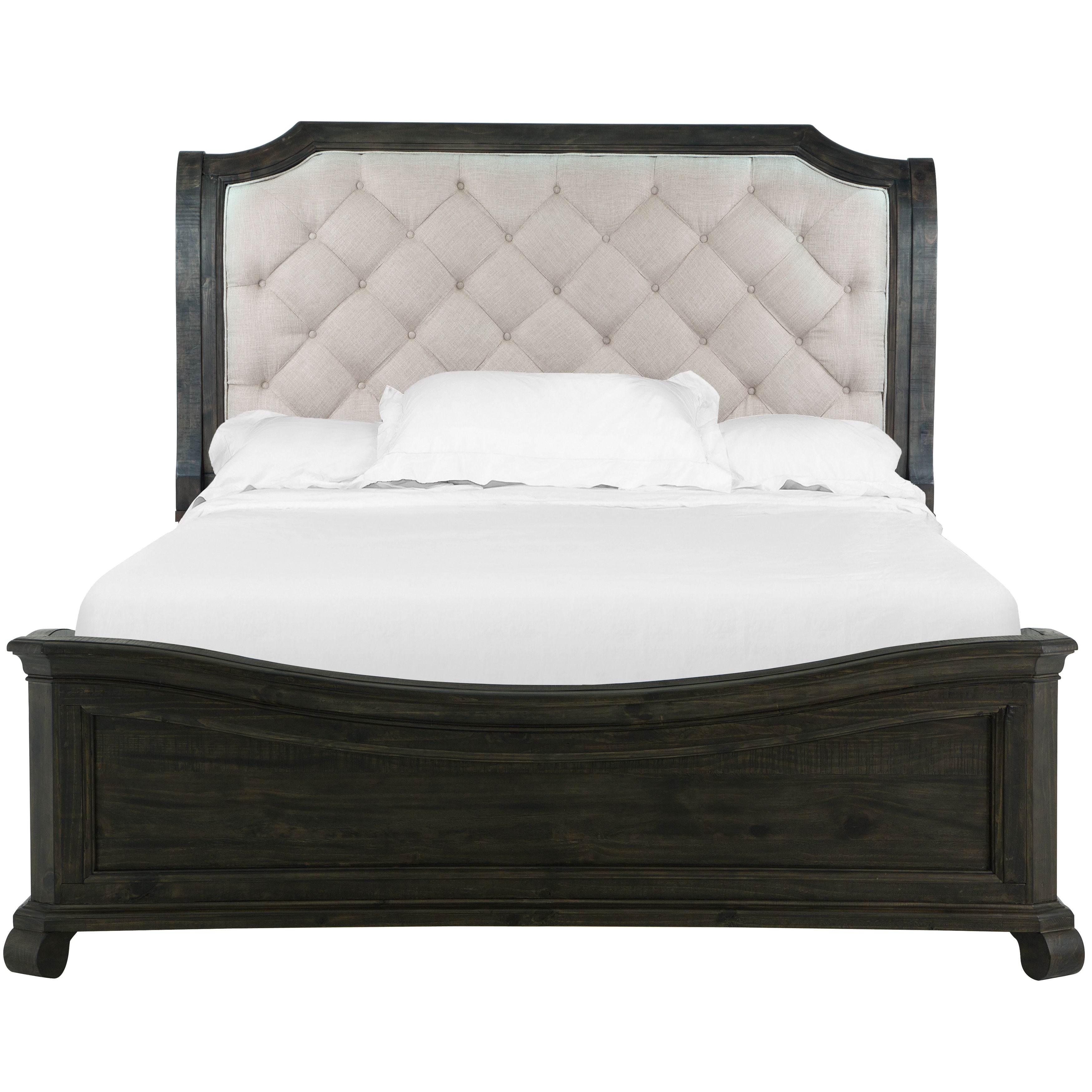 Bellamy – Complete Sleigh Bed With Shaped Footboard