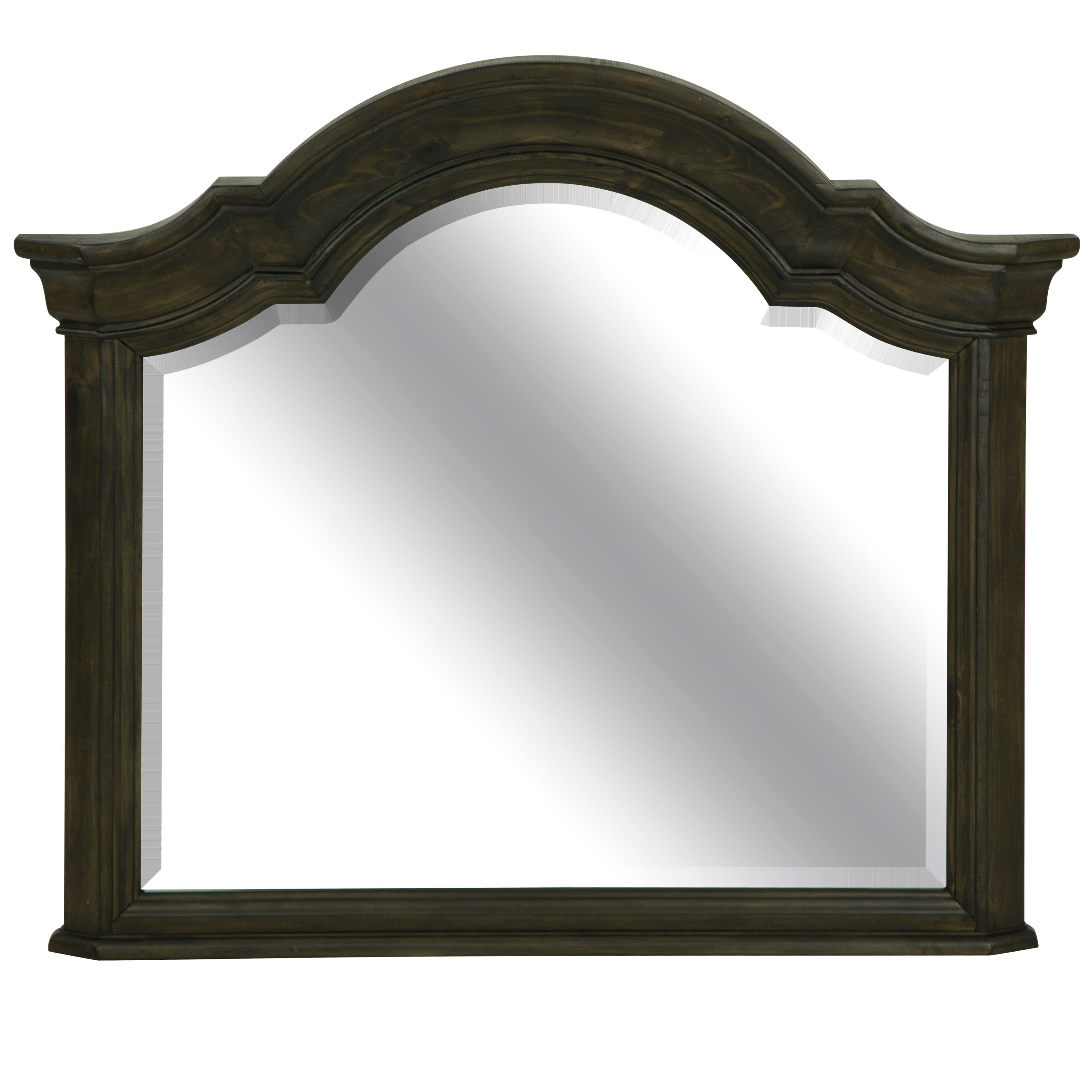 Bellamy – Shaped Mirror – Peppercorn