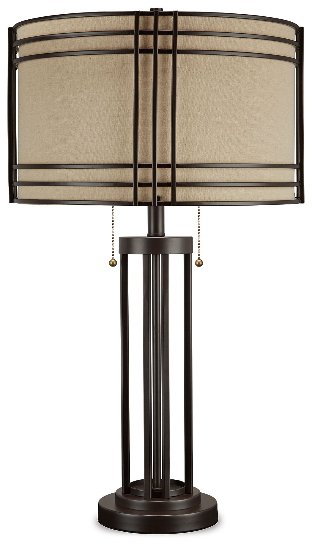 Hanswell - Metal Table Lamp  - Dark Brown - Image 1