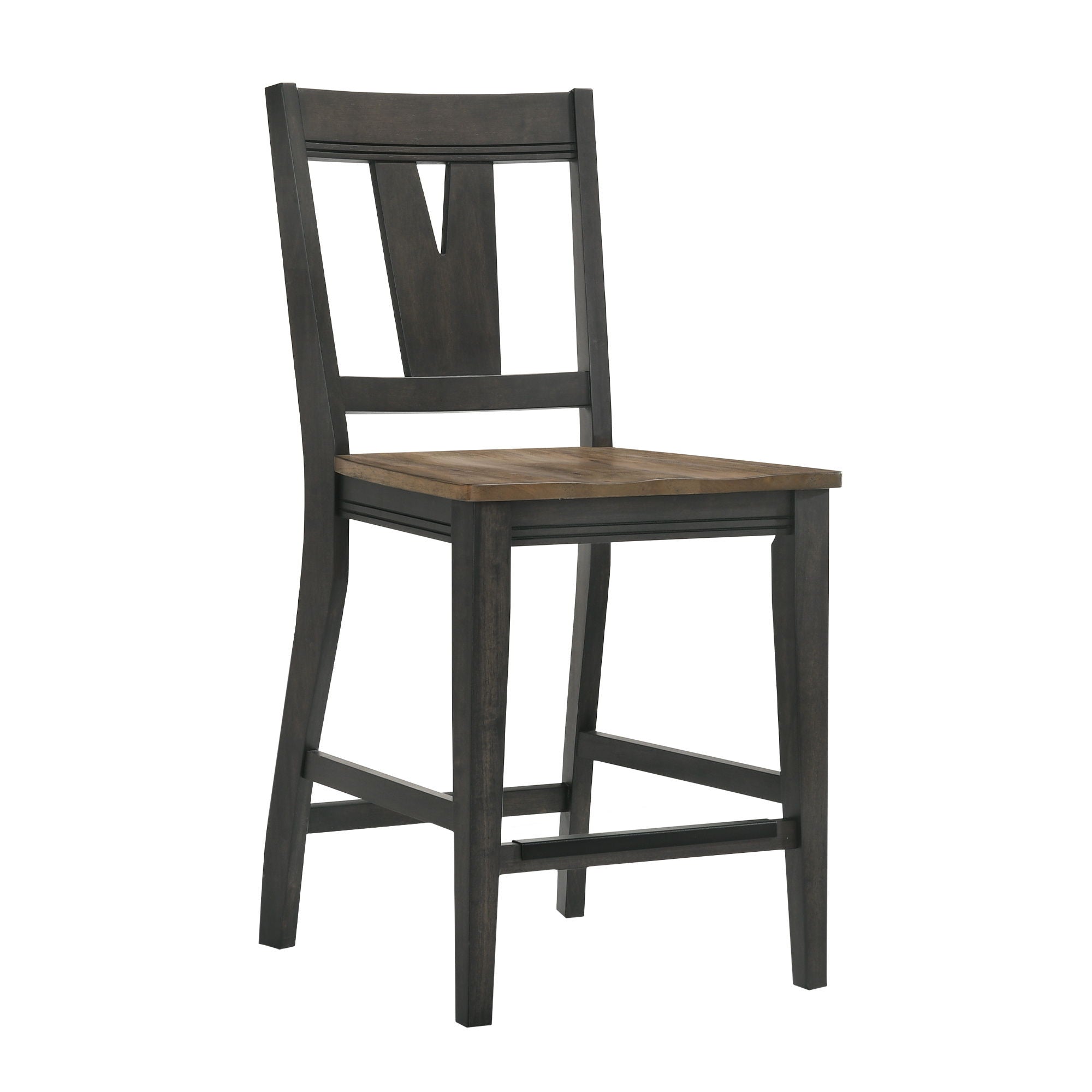 Harper – Splat Stool – Brushed Brown / Pecan