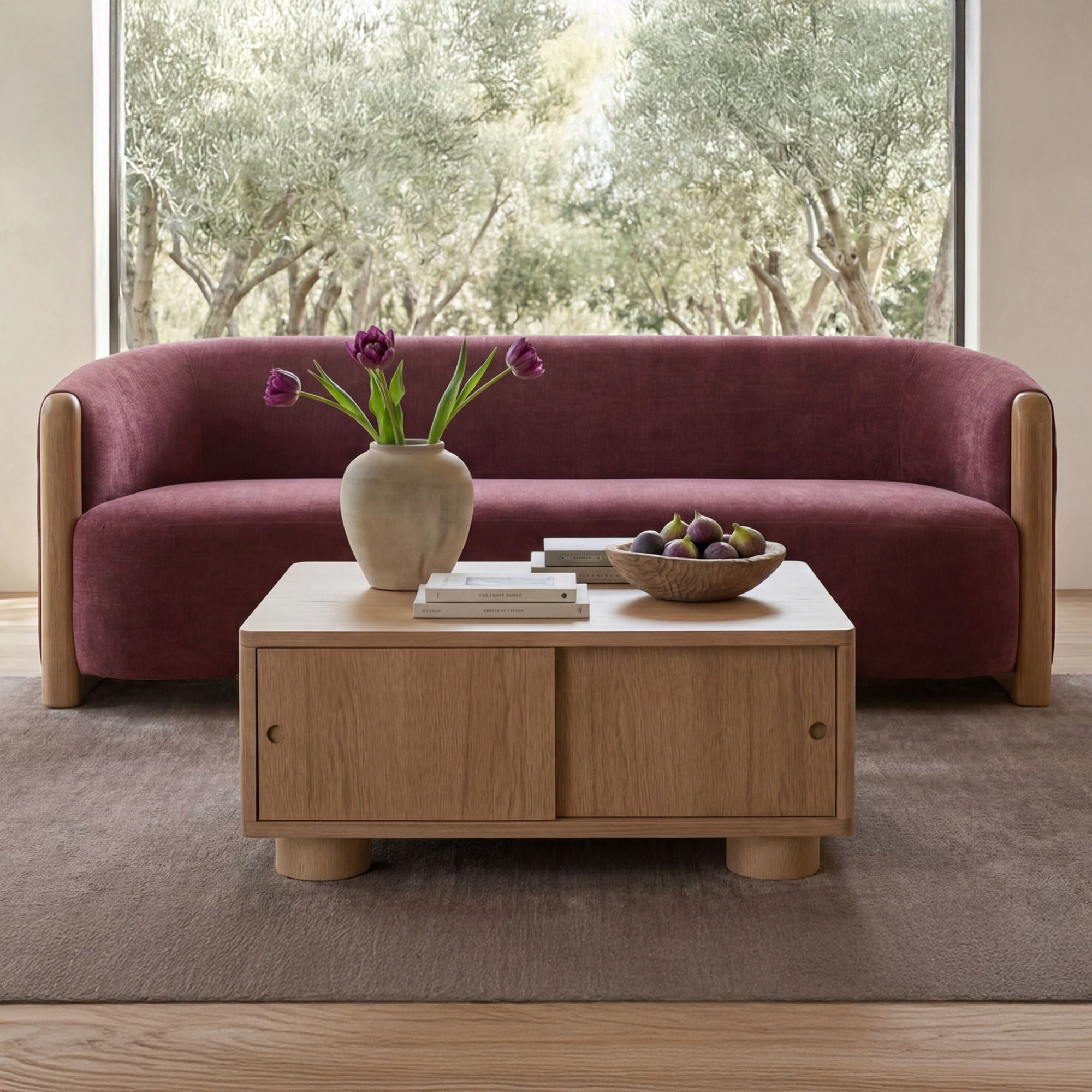Hobbs – Storage Coffee Table – Natural