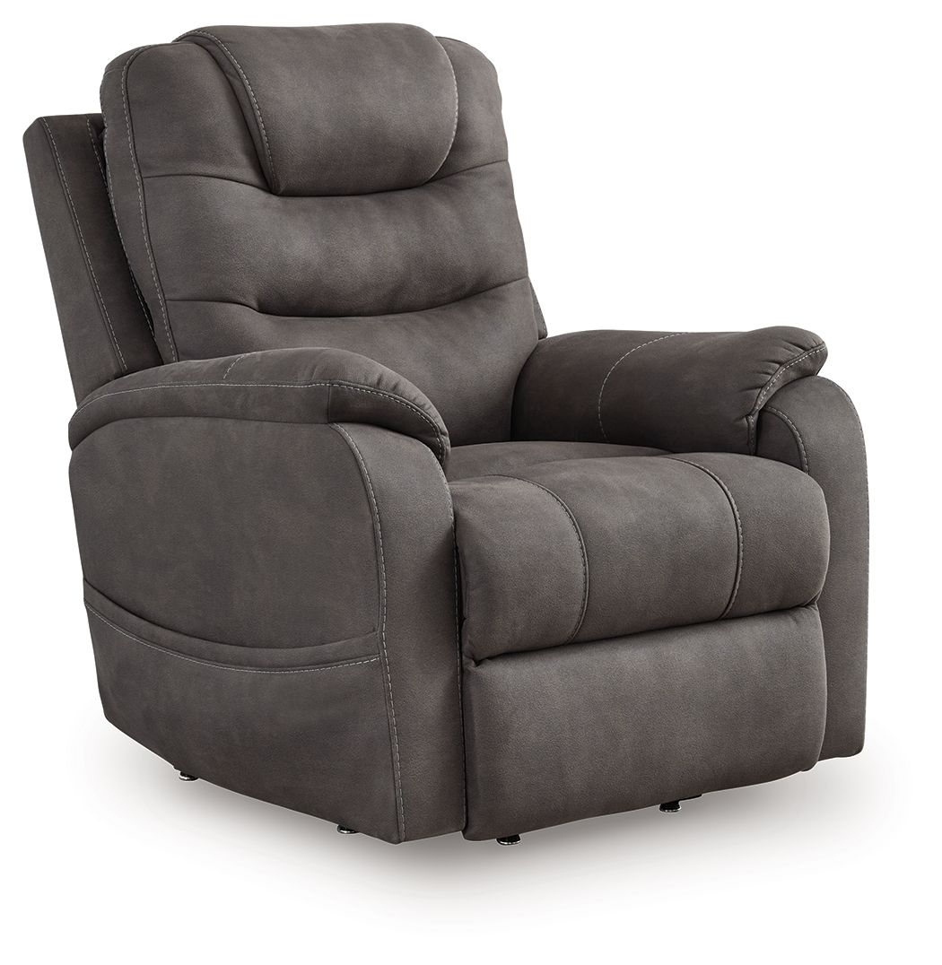 Snowfield – Power Lift Recliner – Gunmetal