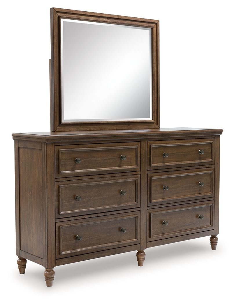 Sturlayne – Dresser And Mirror – Brown