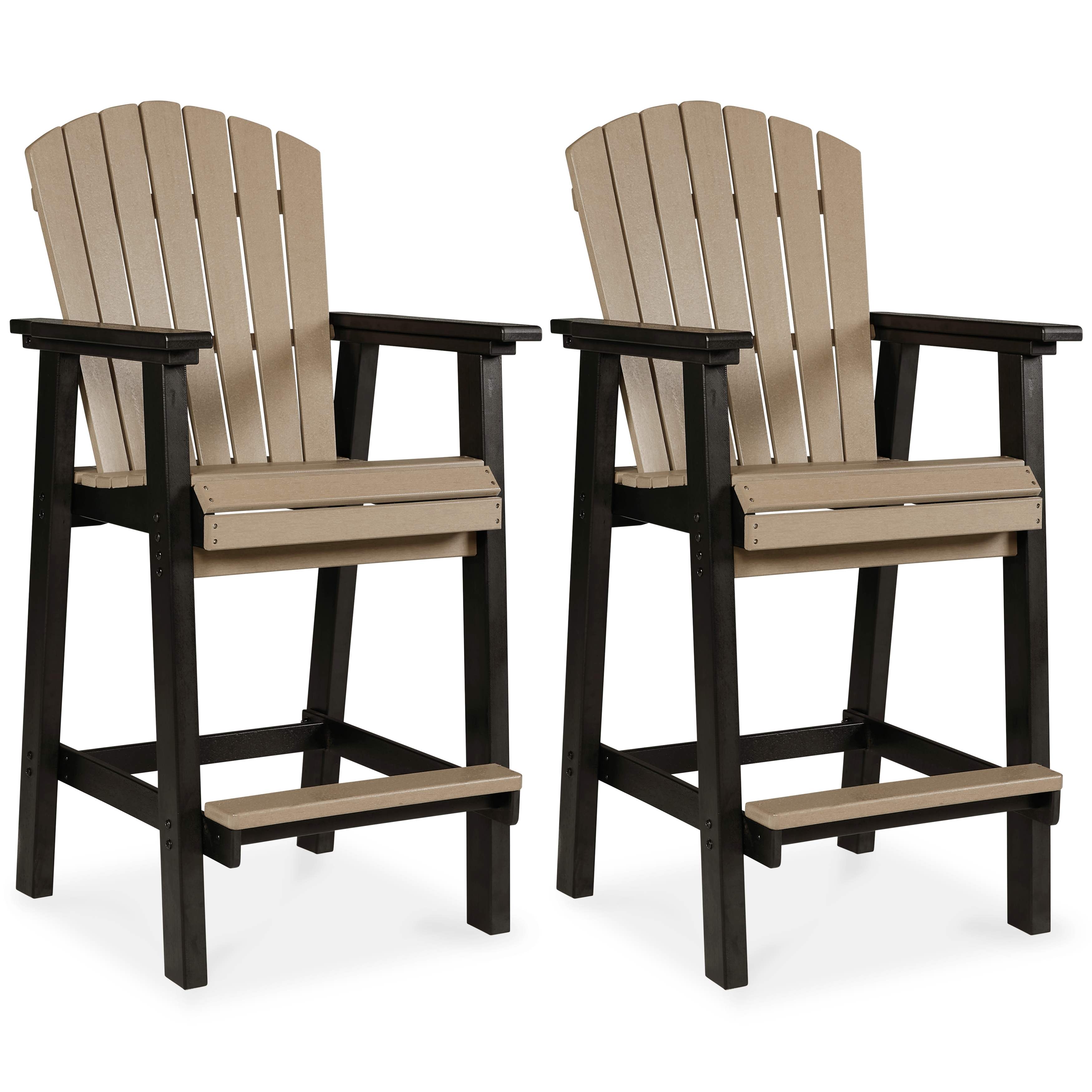 Fairen Trail - Tall Barstool (Set of 2) - Black / Driftwood - Image 1