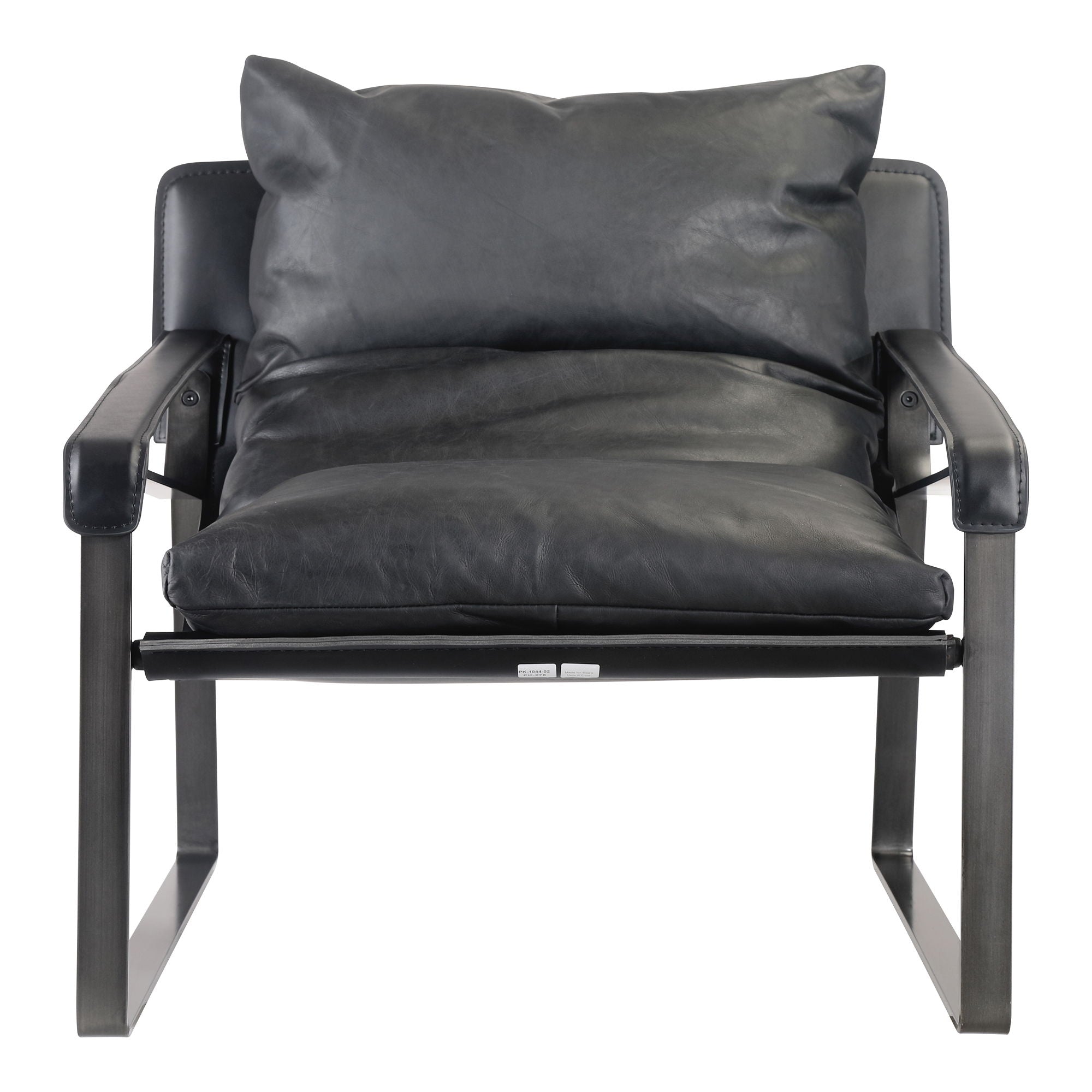Connor – Leather Club Chair – Black