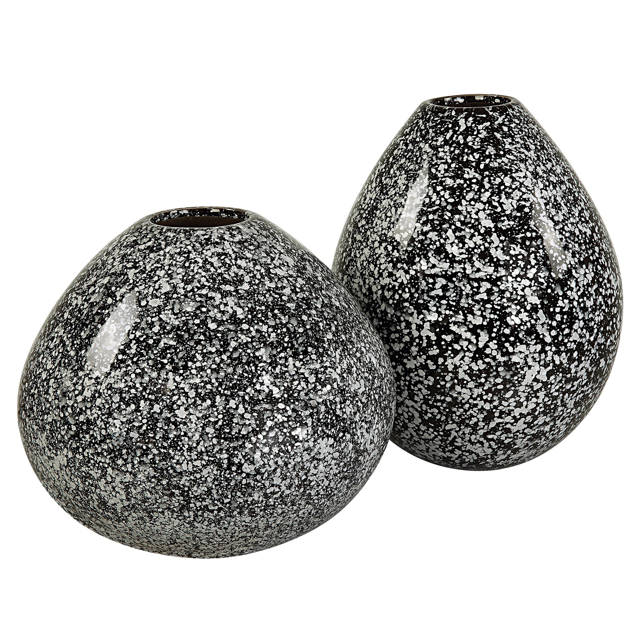 Cosmic – Black & White Vases (Set of 2) – Black
