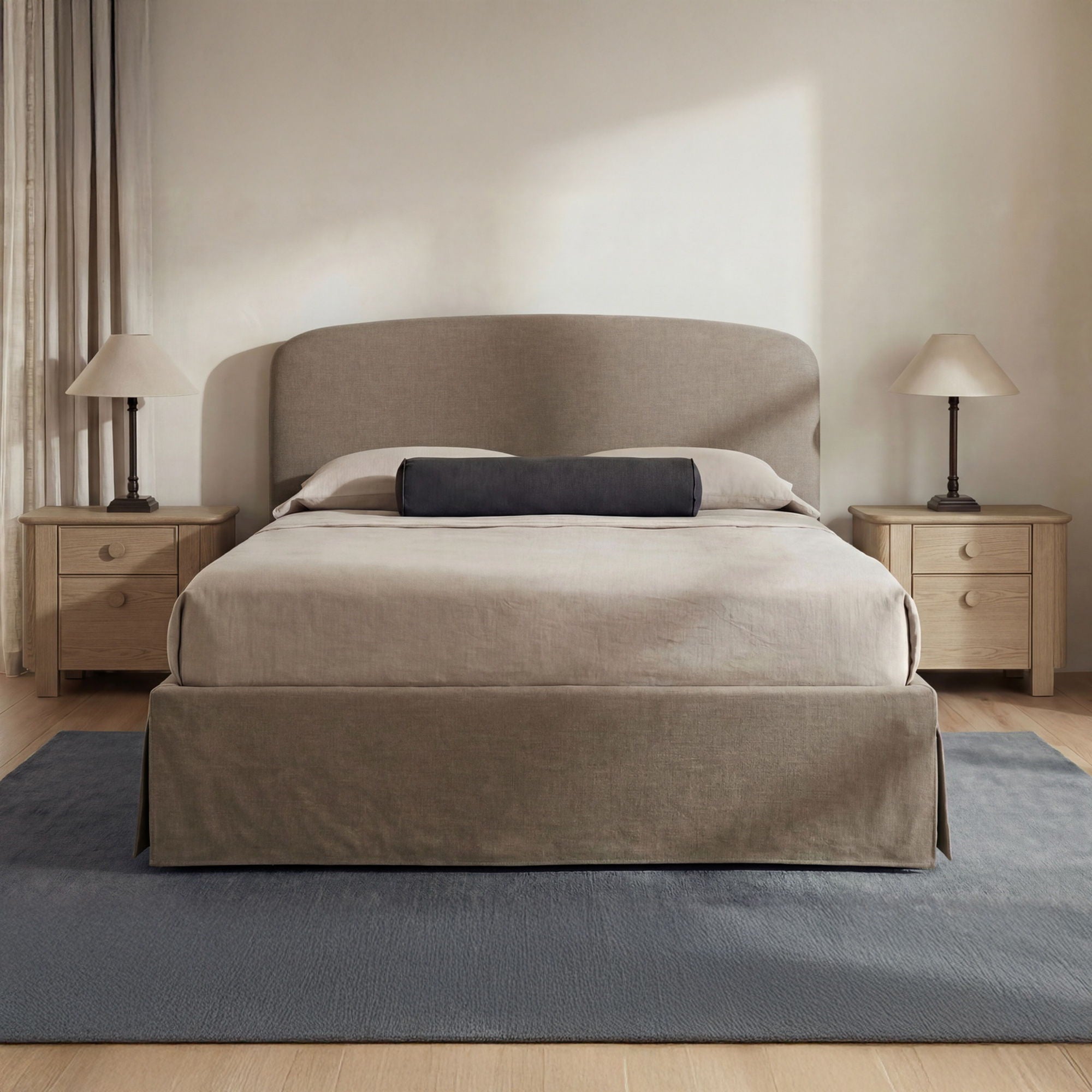 Joan - Queen Storage Bed - Taupe - Image 1