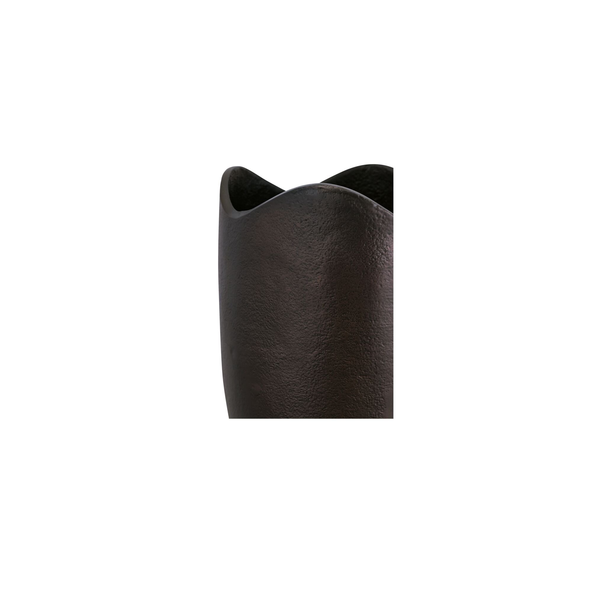 Athena - Cast Aluminum Vase - Blackened Bronze / Brown - Image 3