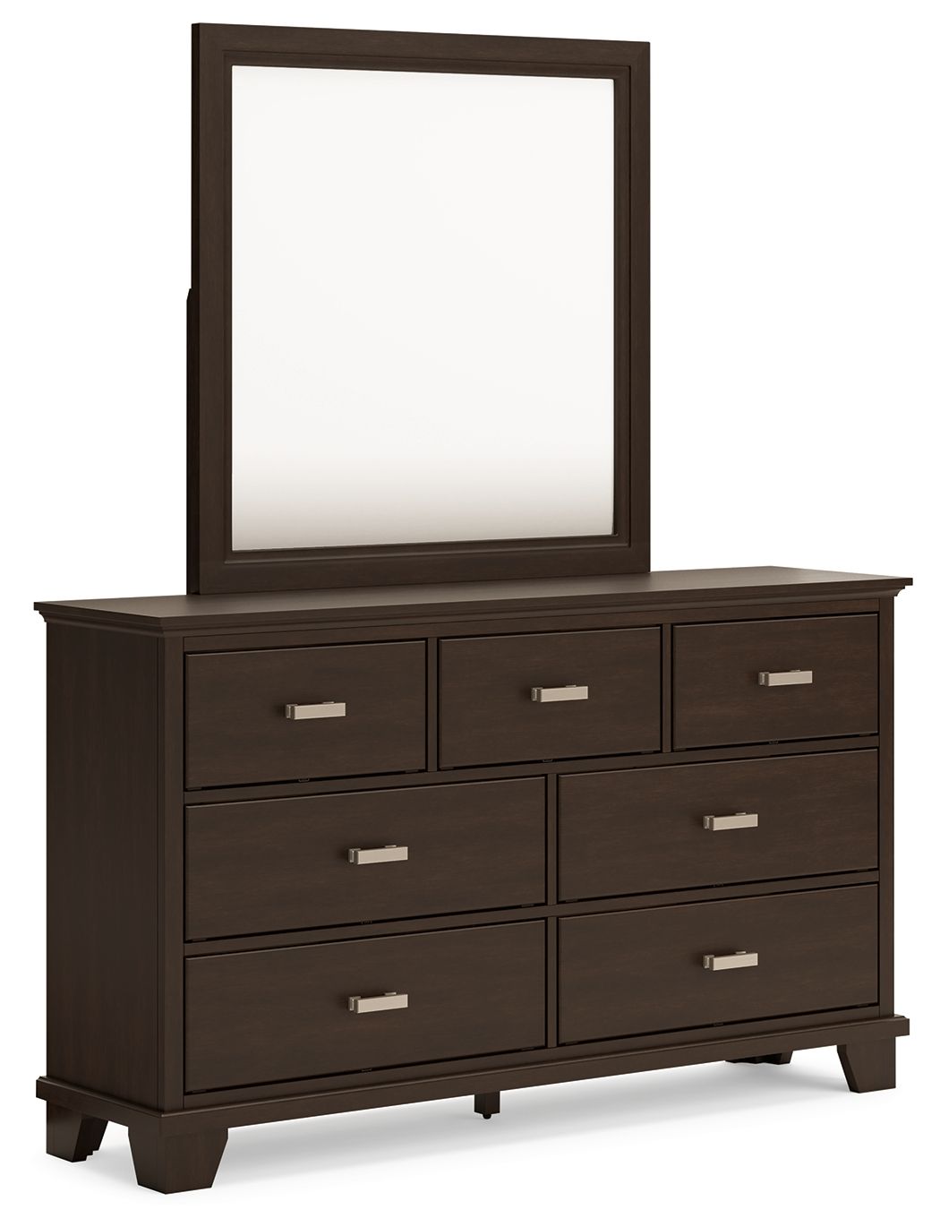 Covetown – Dresser And Mirror – Dark Brown