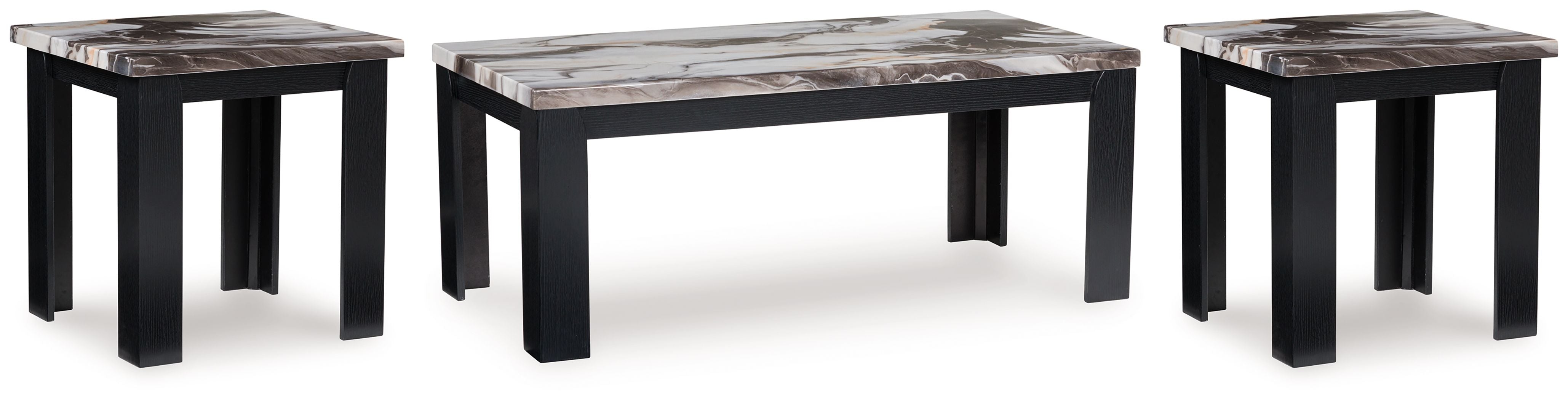 Jazmore – Occasional Table Set (Set of 3) – Dark Brown