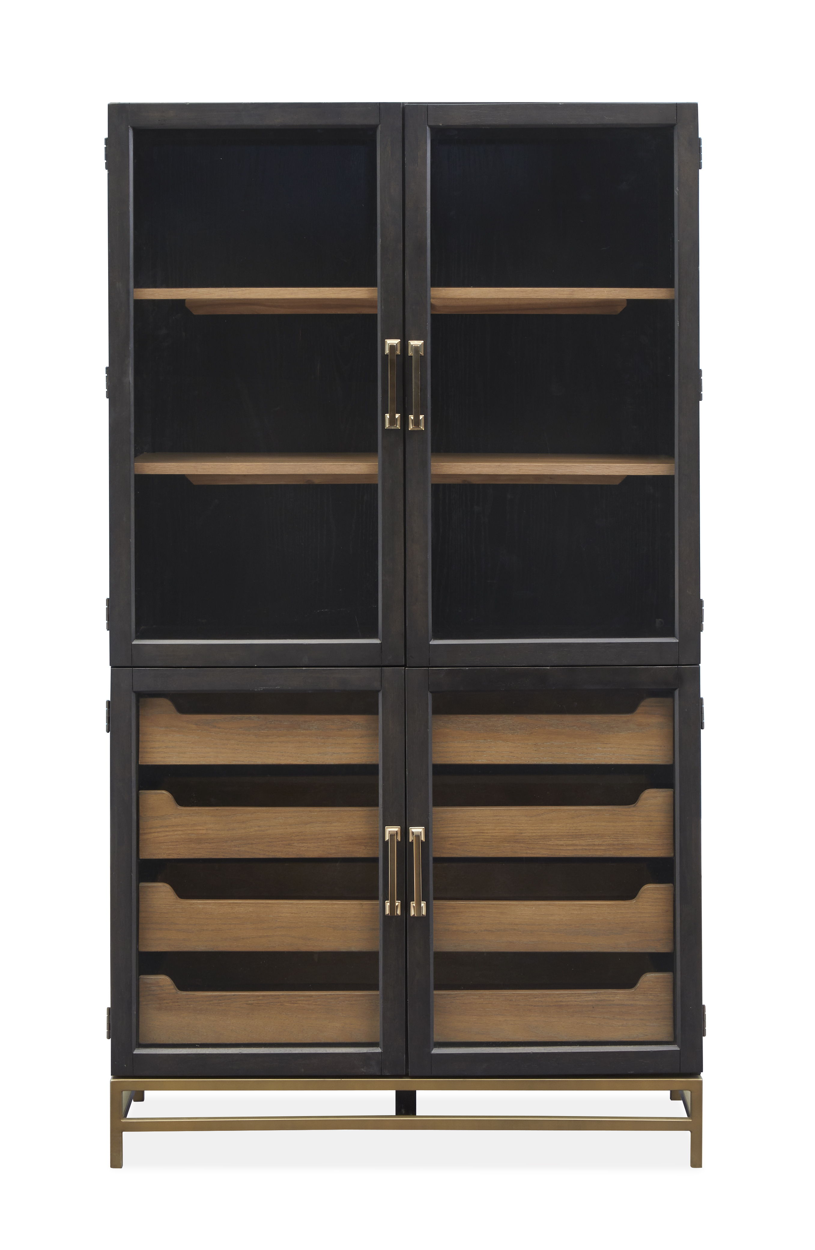 Lindon – Two Tone Dining Cabinet – Dark Brown