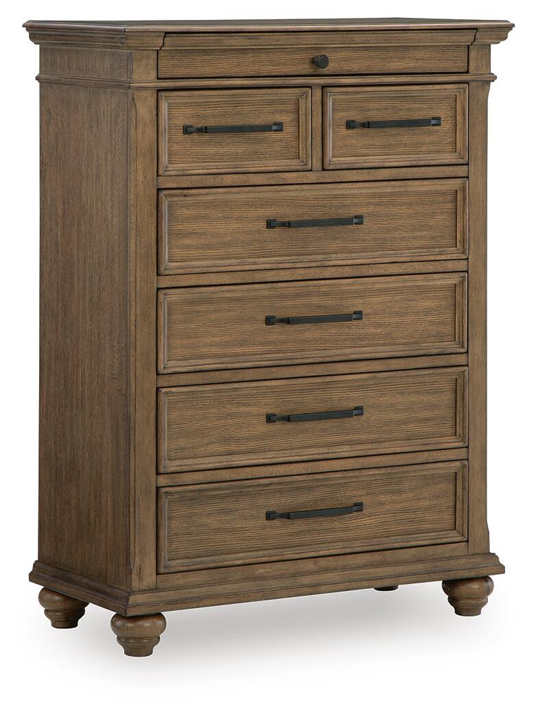 Karallin – Seven Drawer Chest – Medium Brown