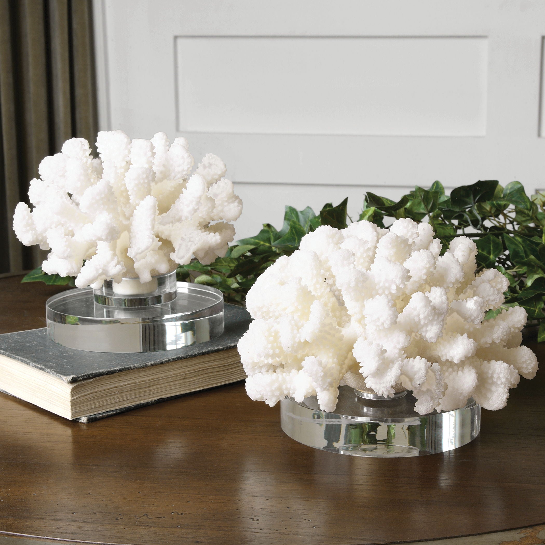 Hard Coral - Sculptures (Set of 2) - White - Image 3