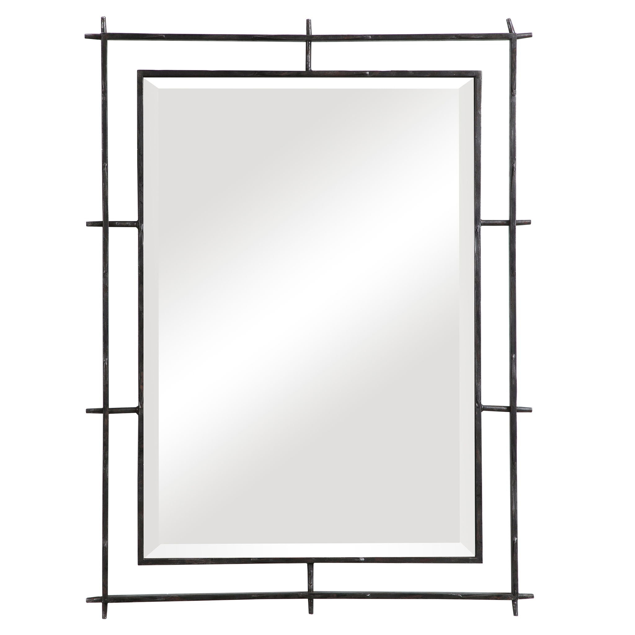 Ironworks – Industrial Mirror – Black