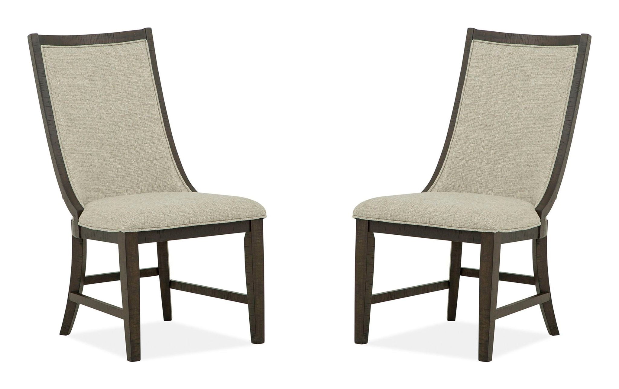 Westley Falls - Upholstered Host Side Chair (Set of 2) - Dark Brown - Image 1