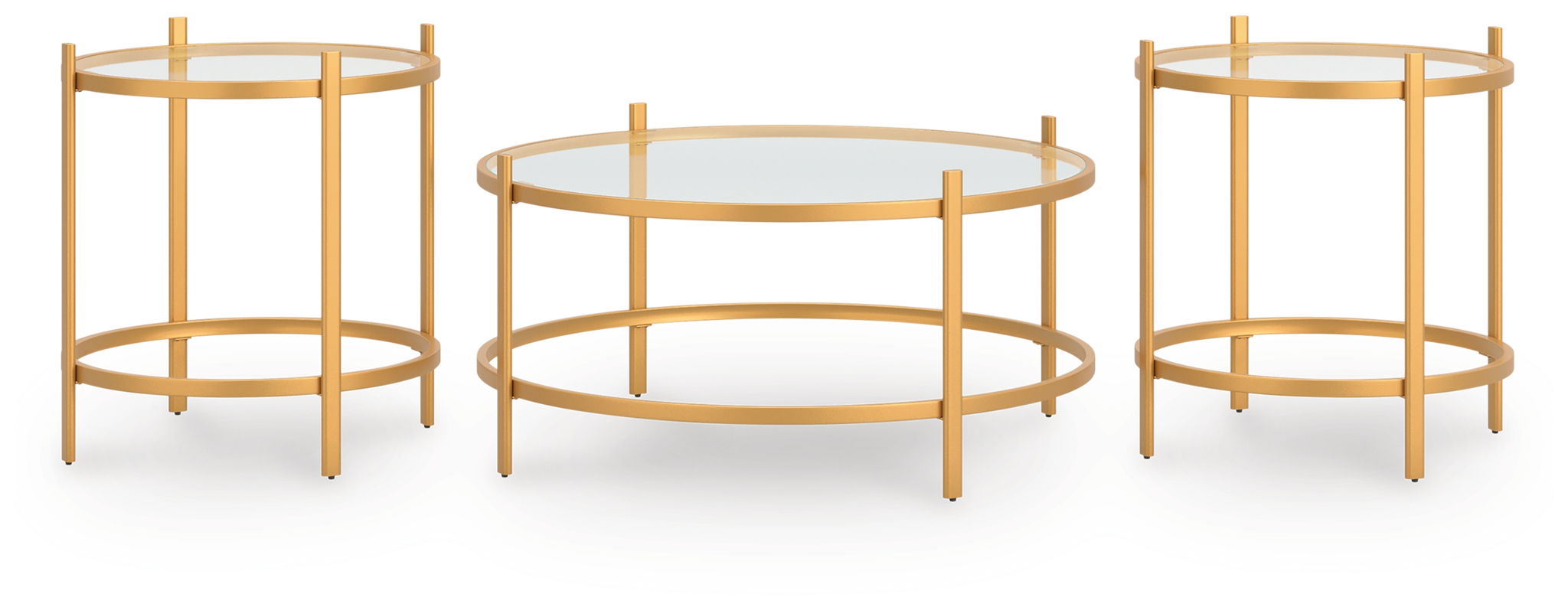 Pearlox – Occasional Table Set (Set of 3) – Gold