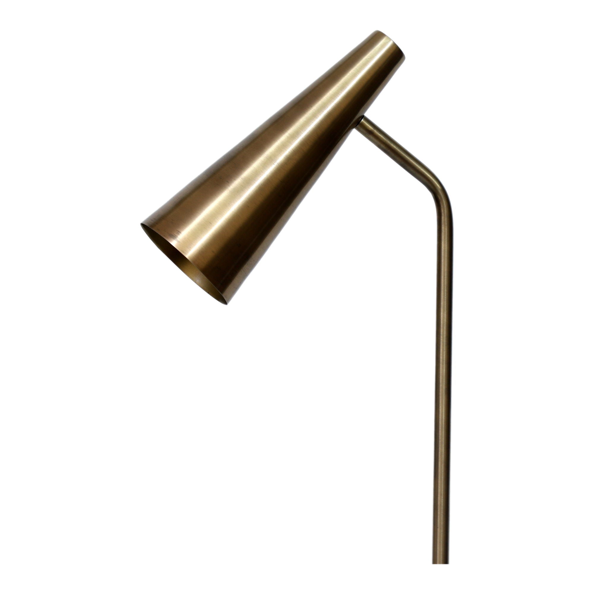 Trumpet - Floor Lamp - Antique Brass - Image 3